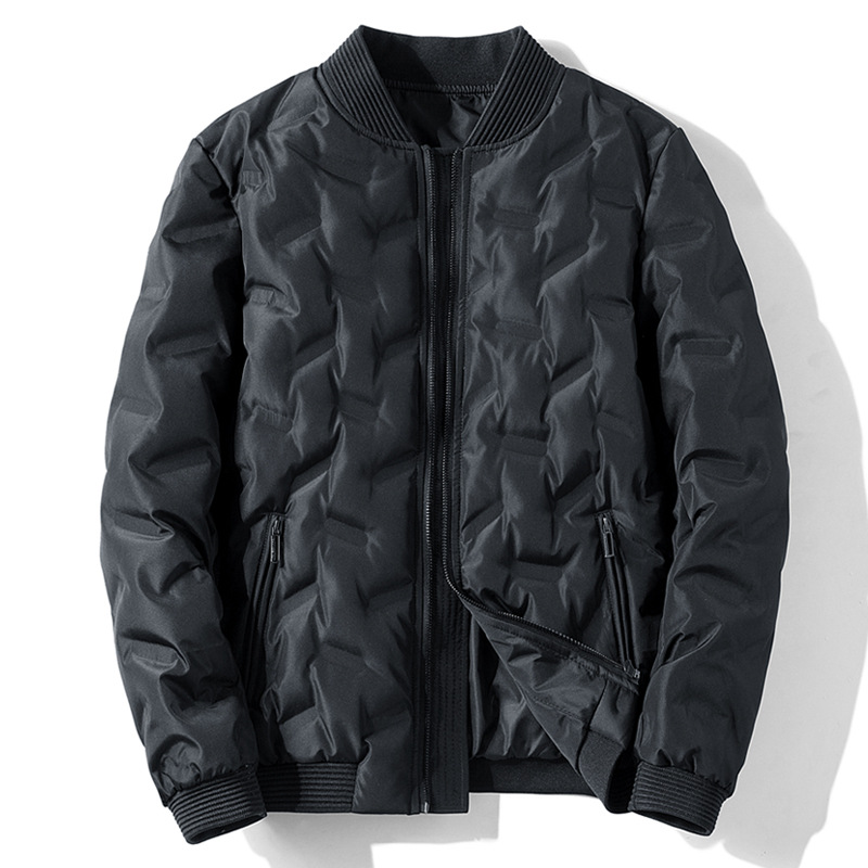 Men's down jacket winter warm stand-up collar jacket men's baseball suit new self-transferring down casual handsome men's clothing m007