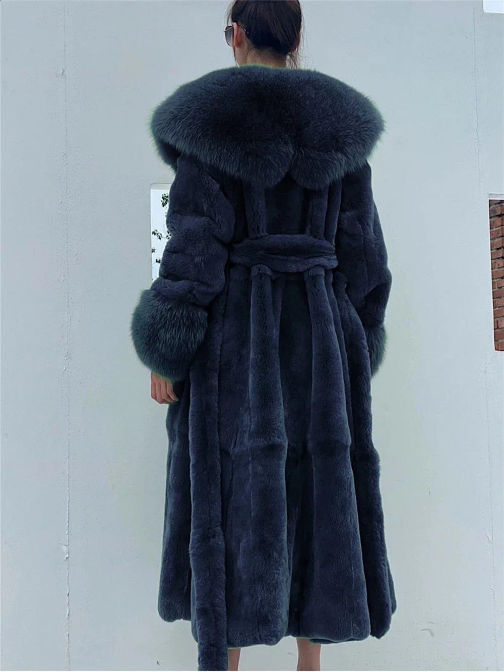 Mink Red Fur Coat Women Faux Long Coats Winter Thick Warm Female Jackets Ladies Parkas Oversized Overcoat 241120
