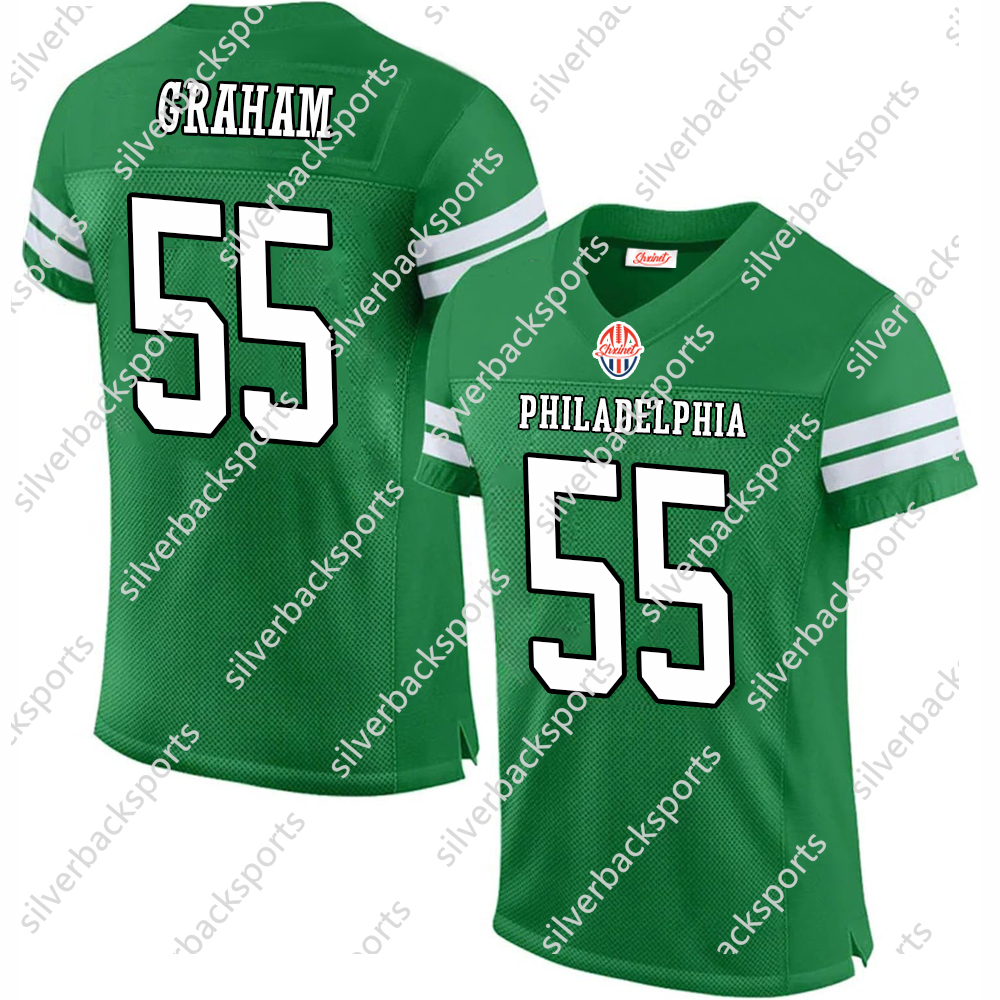 26 Saquon 11 Kelly 2024 Custom Football Jersey Brown Carter DeVonta Smith Jason Kelce Kenny Pickett Cooper DeJean Huff Lane Johnson Mailata Goedert Me