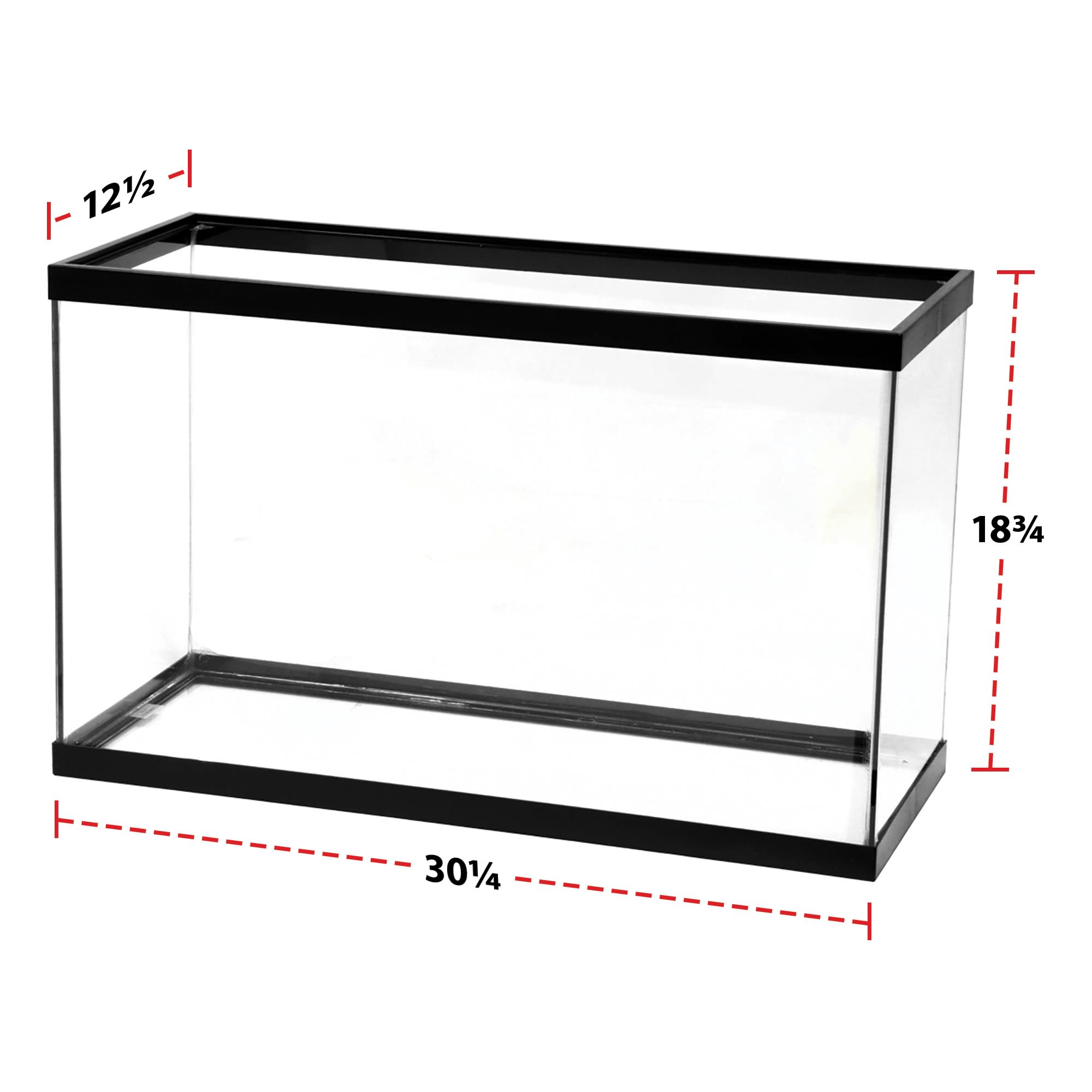 Aqueon Standard Open-Glass Glass Aquarium Tank, 29 Gallon