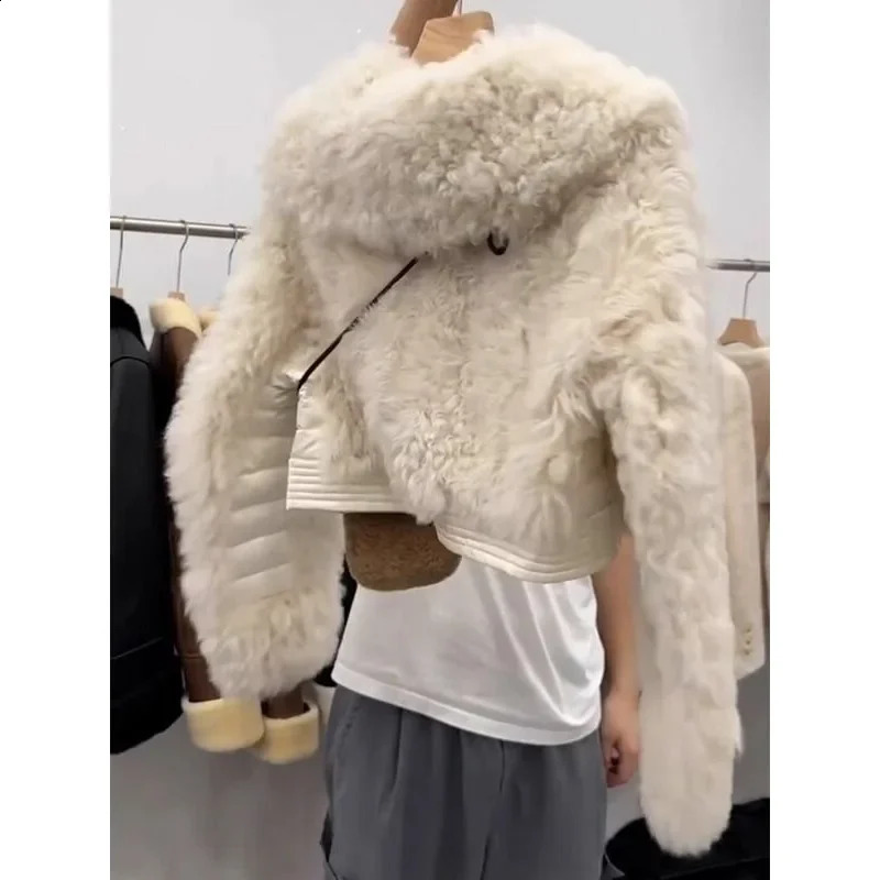 Lamb Wool Jacket For Women - Warm Winter Fleece Coat, Thickened, Large Sizes, Casual Fashion