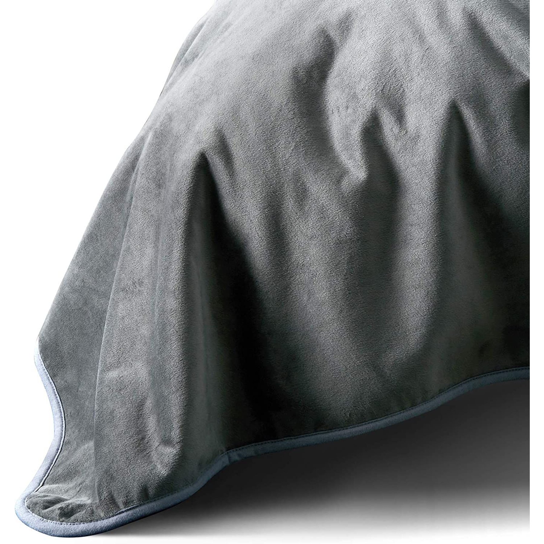 Allisandro Extra Soft Micro Fleece with Sherpa Triple Layer Tech Waterproof Cat & Dog Blanket, Dark Grey