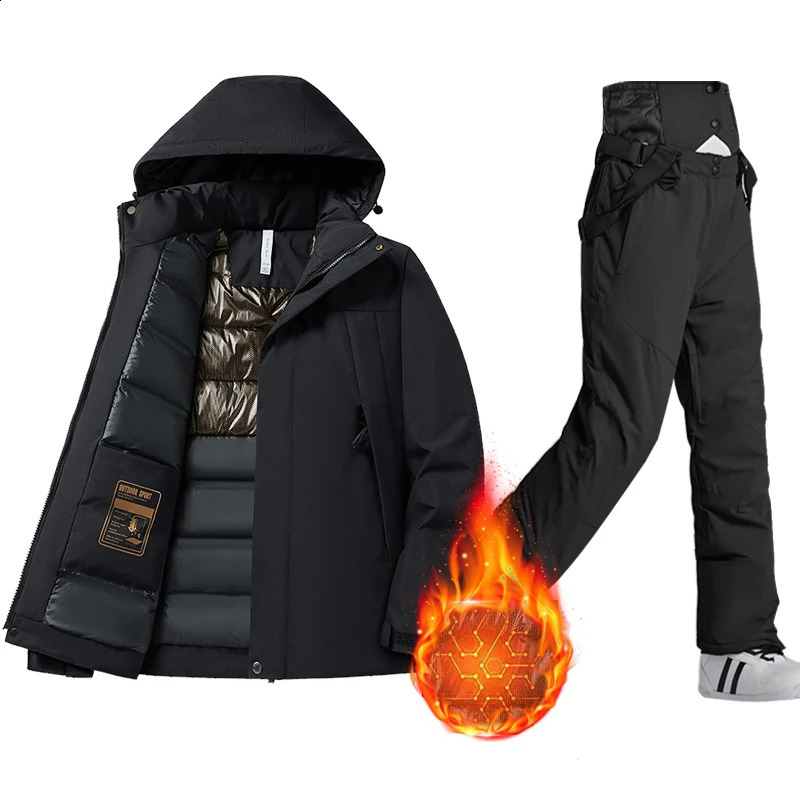 Womens Ski Suit Windproof Waterproof Thicken Warm Snow Coat Winter Skiing And Snowboarding Jacket and Pants Set 241119