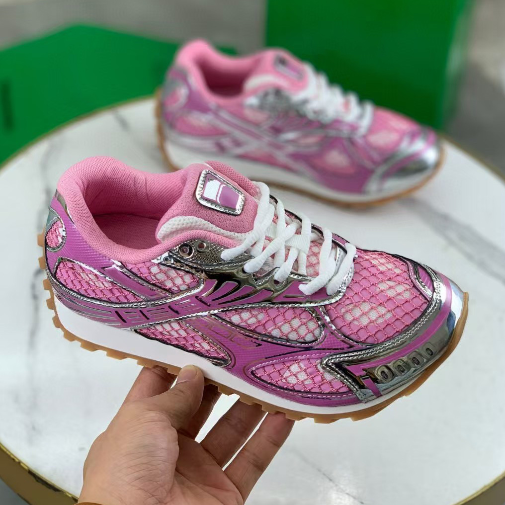New Pink Designer Running shoes sneakers men women Sneakers Low Shoes platform dad shoe trainer merlot silver parrakeet black top quality luxury outdoor Trainers