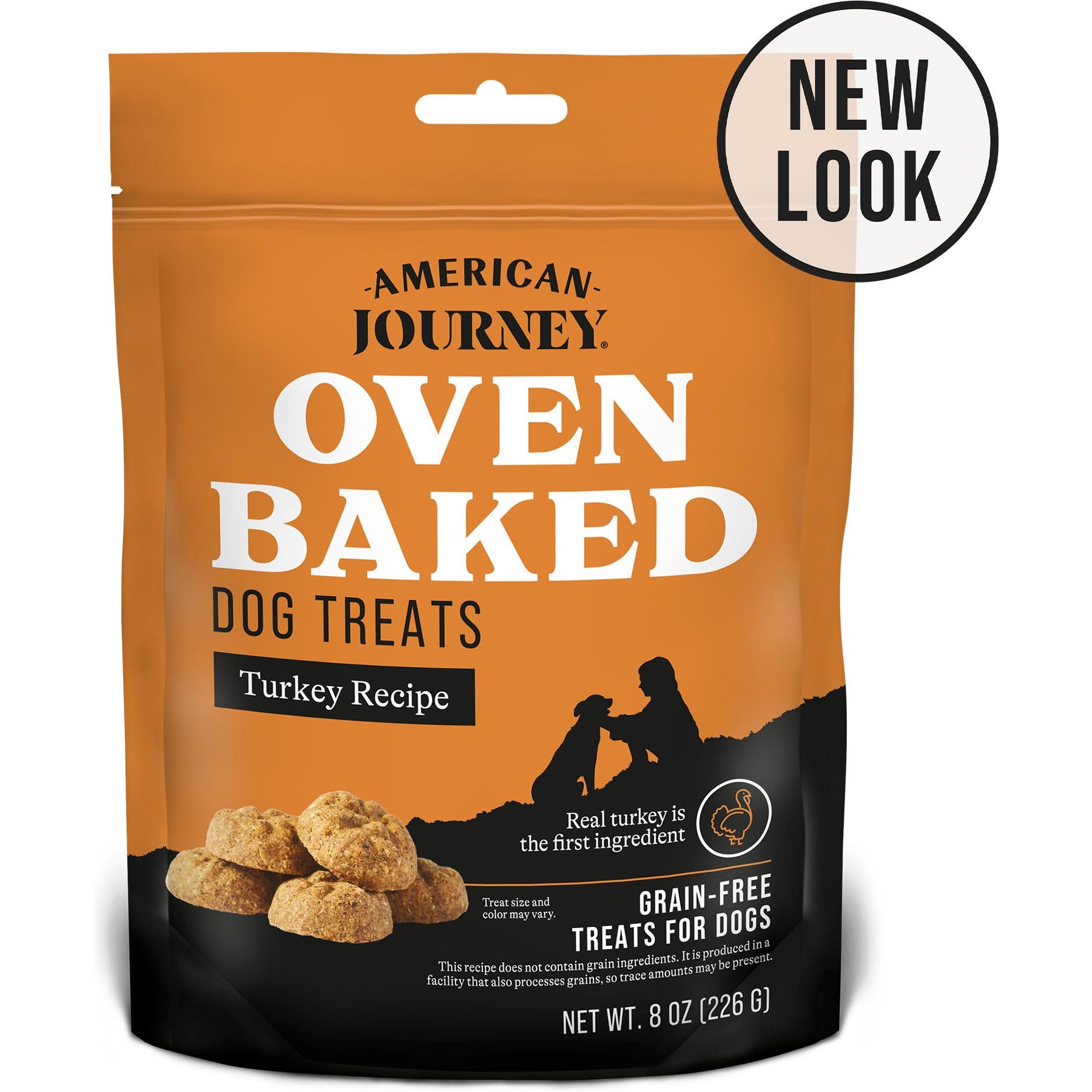 American Journey Turkey Recipe Grain-Free Oven Baked Crunchy Biscuit Dog Treats