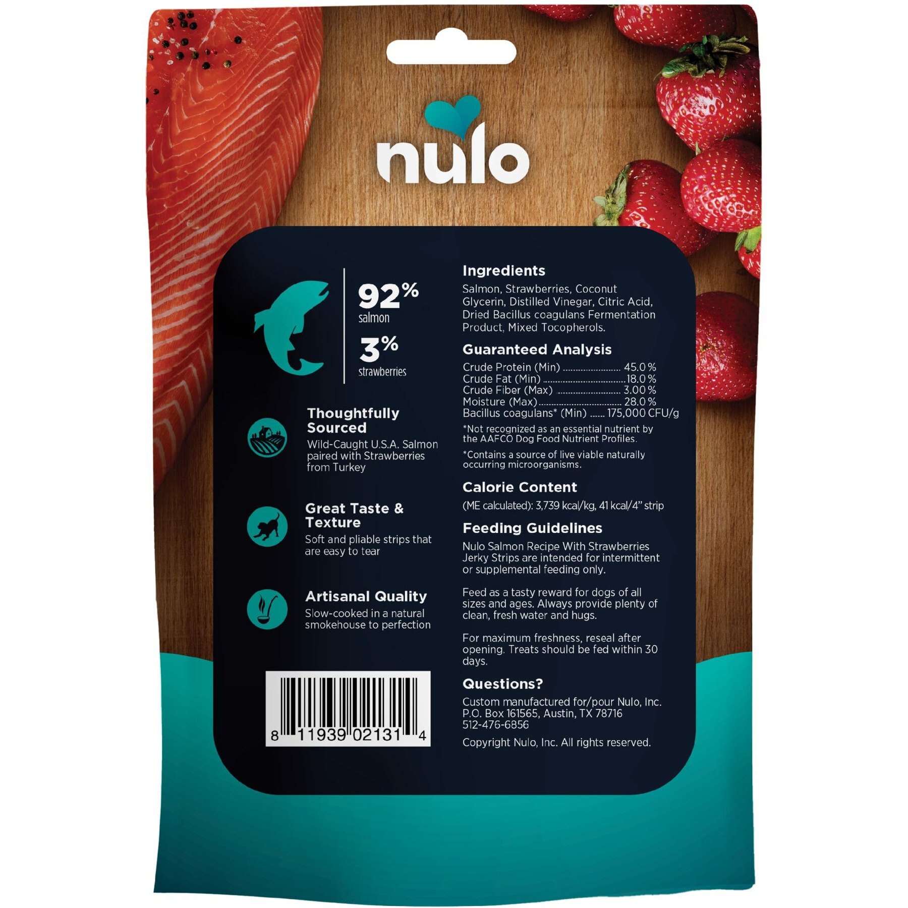 Nulo Premium Jerky Strips Dog Treats, Grain-Free High Protein Jerky Strips made with BC30 Probiotic to Support Digestive & Immune Health Dog Treats
