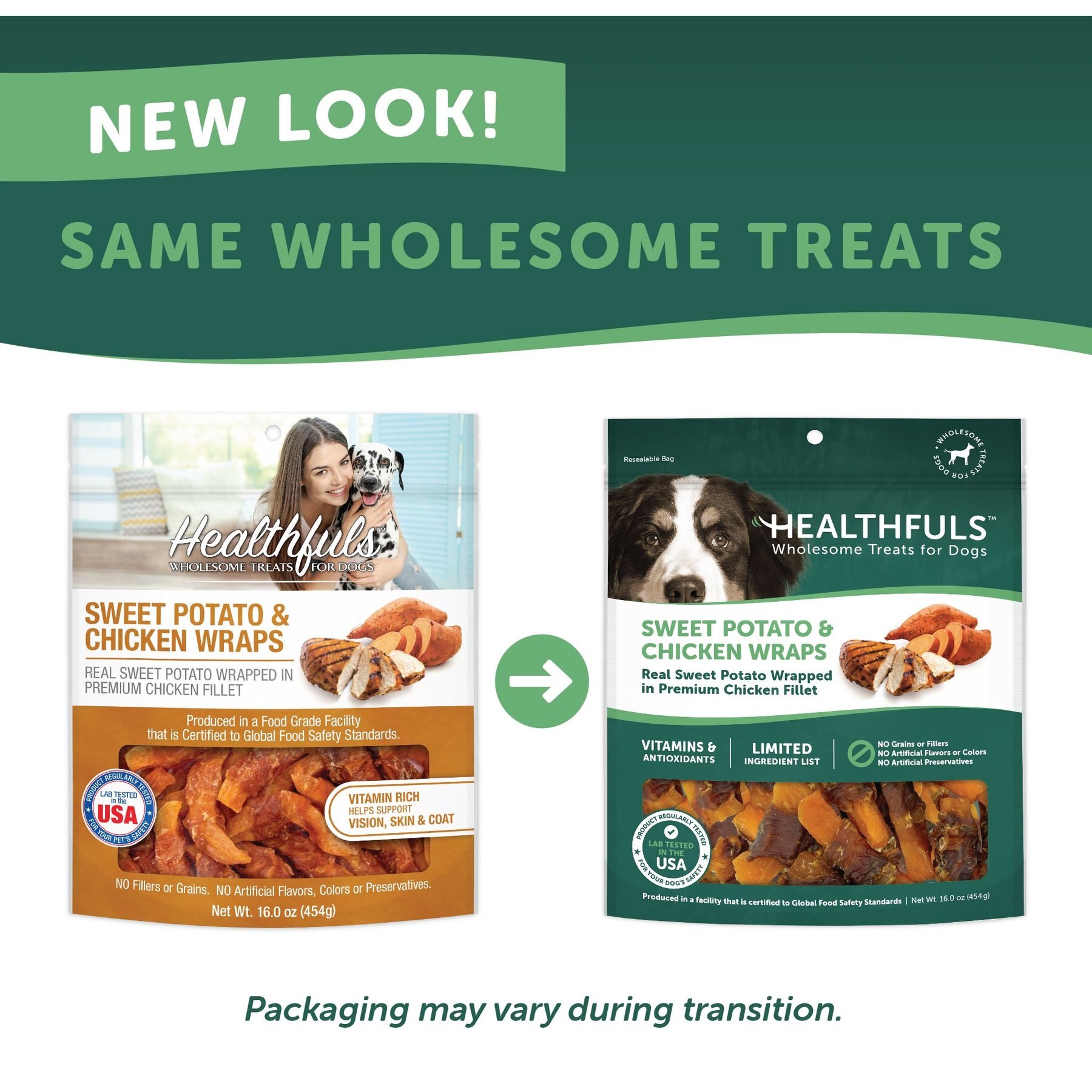 Healthfuls Sweet Potato & Chicken Wraps Dehydrated Dog Treats