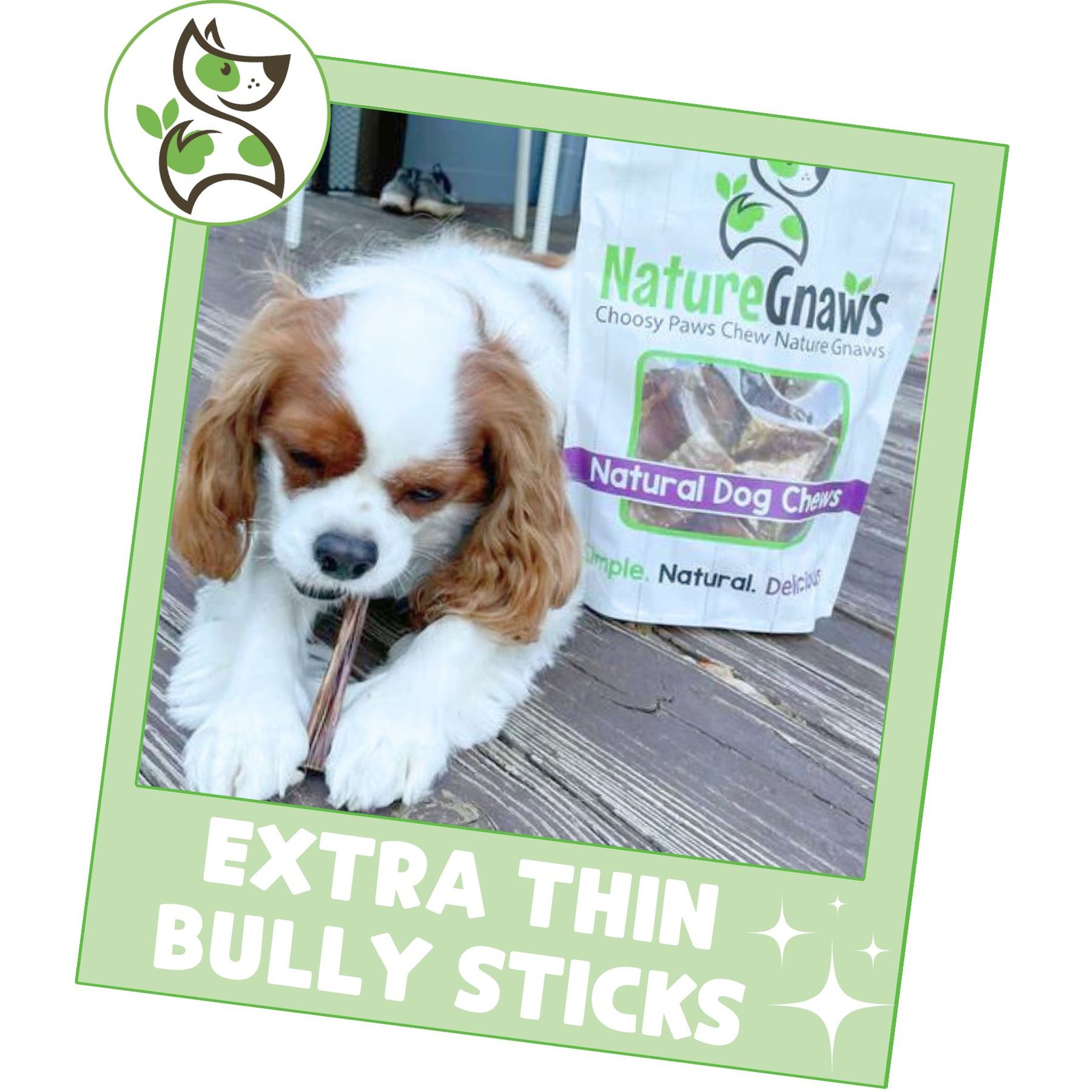 Nature Gnaws 5 to 6-in Extra Thin Bully Sticks Dog Chew Treats