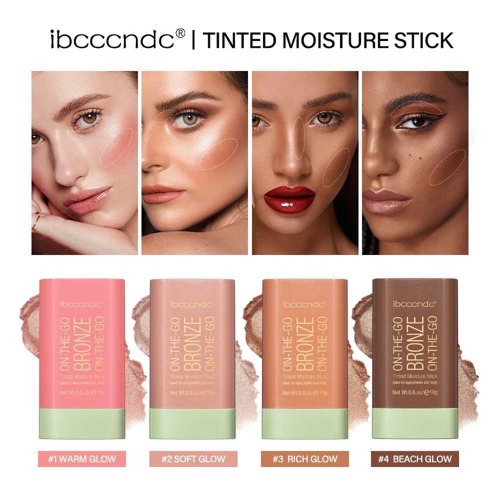 High Gloss Stick Face Brightening Rotary Small Gold Tube Concealer l Gloss Dressing Stick Three Color Makeup Contour CorrectW250217