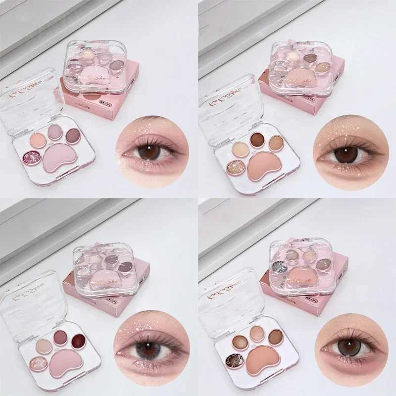 Cute Natural Eye Shadow Palette Glitter Eyeshadow Palette with Blusher Long Lasting Korean Eyes Make Up Palette Beauty CosmeticsXJ250520