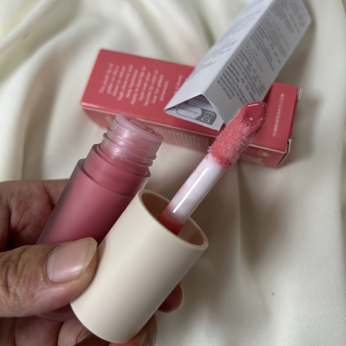 New Summer Fridays Dream Lip Oil Lipgloss Liquid Lipstick 4.5g Moisturize Smooth Makeup Lips Glaze Butter LipBalm Blush Dreams Pink Cloud 4colors LipC