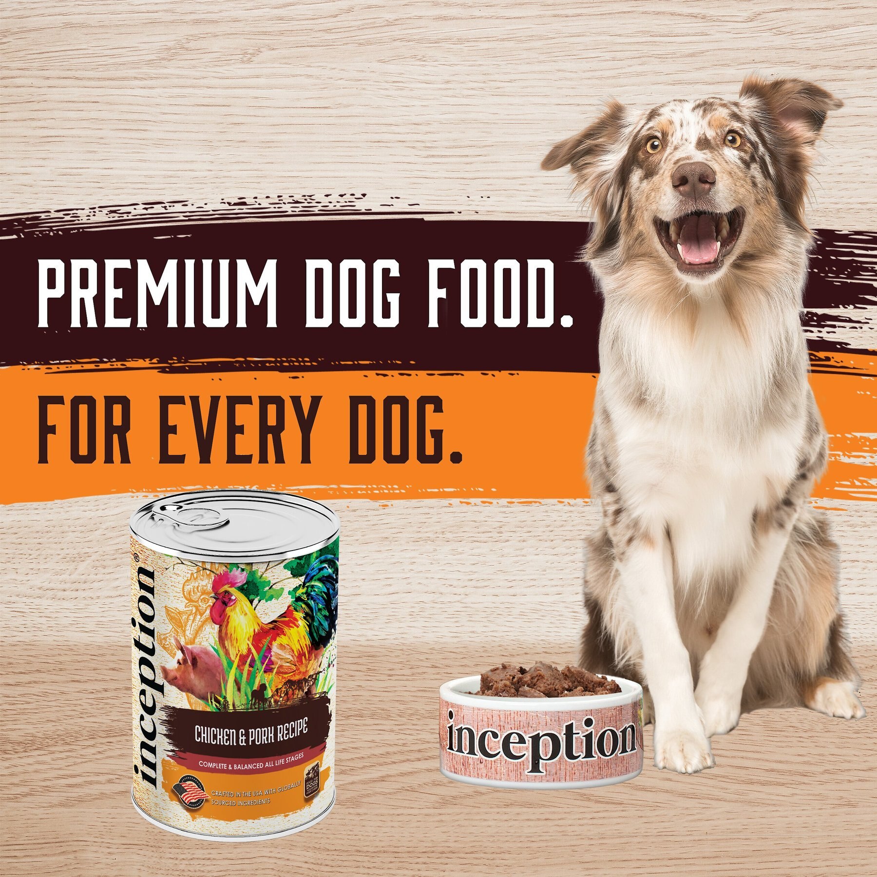 Inception Chicken & Pork Recipe Canned Dog Food, 13-oz, case of 12