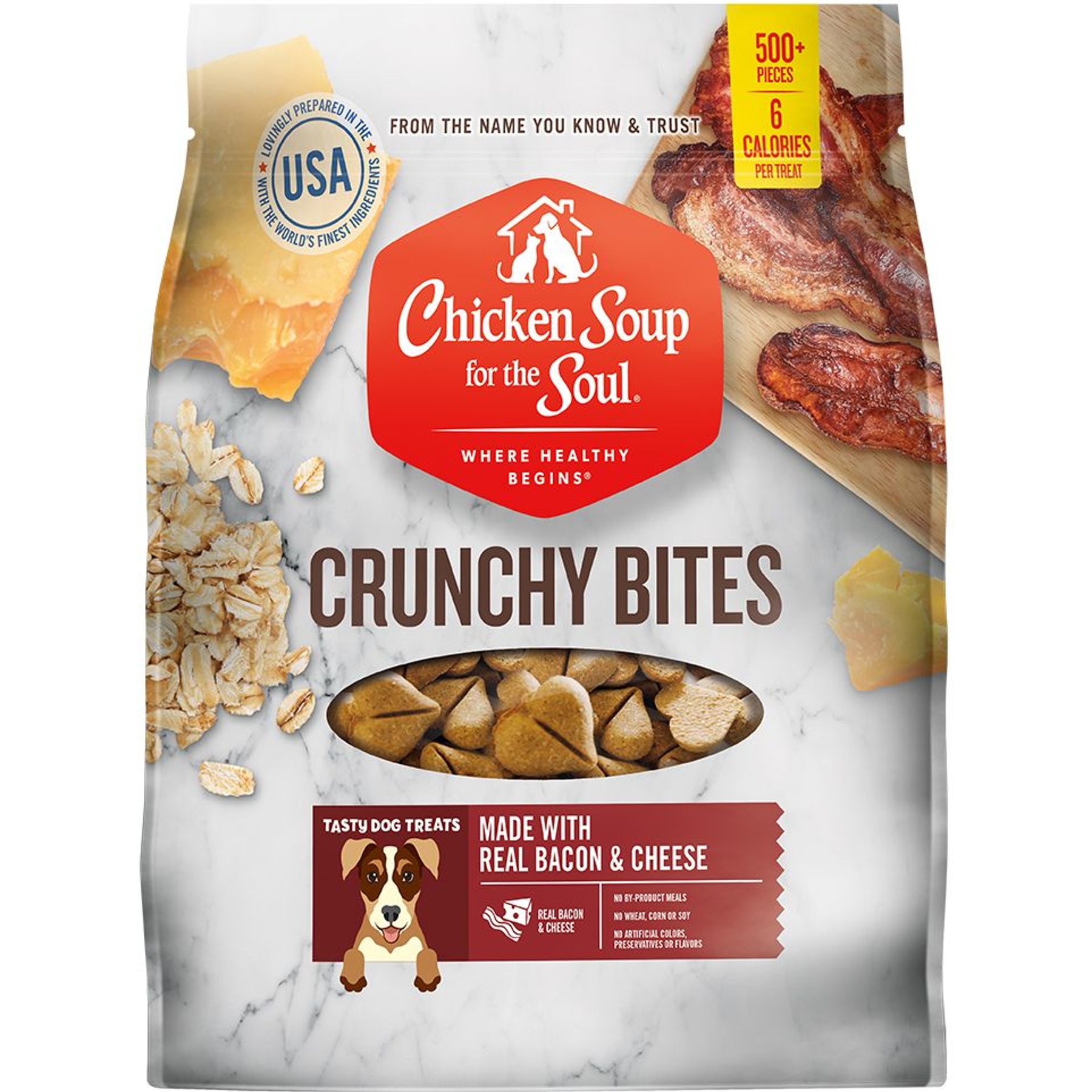 Chicken Soup for the Soul Crunchy Bites Bacon & Cheese Dog Treats
