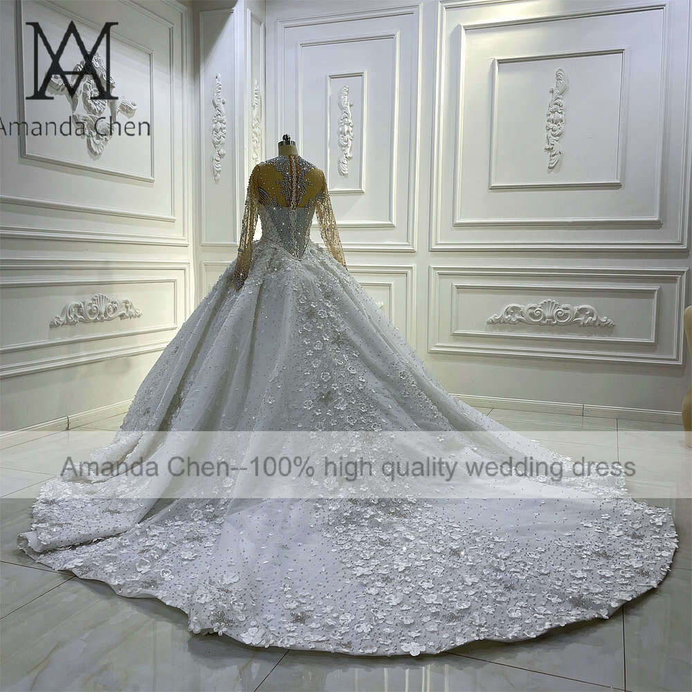 In Sequins Rhie Crystal D Wers Wedding Dress ress