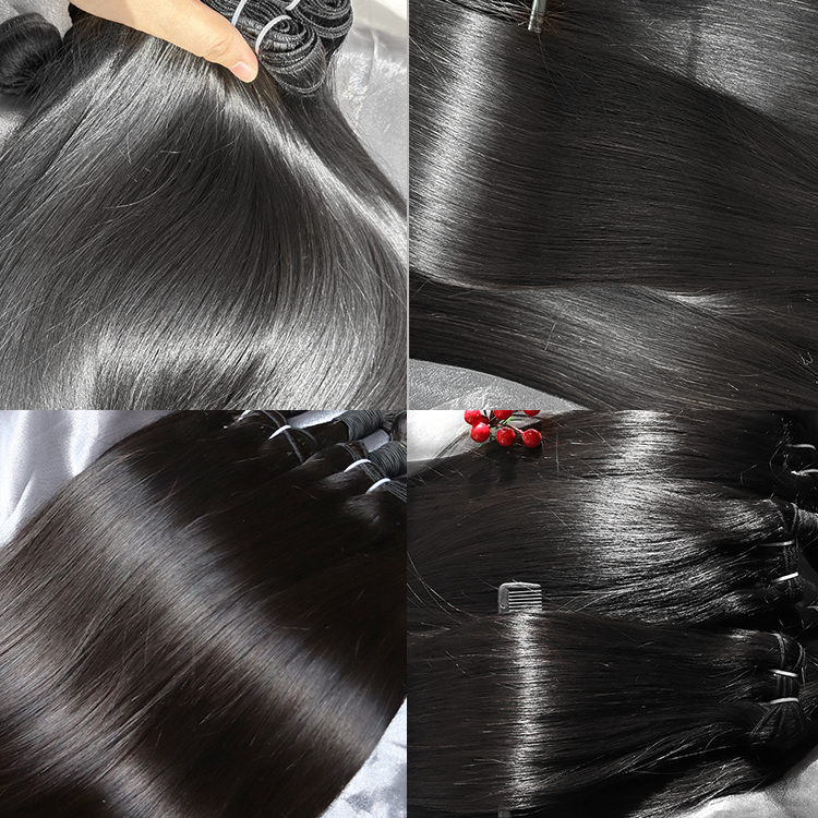Straight Vietnamese Raw Human Hair Bundles Hair Wefts Unprocessed Natural Color Hair Extension 1 Bundles Deal