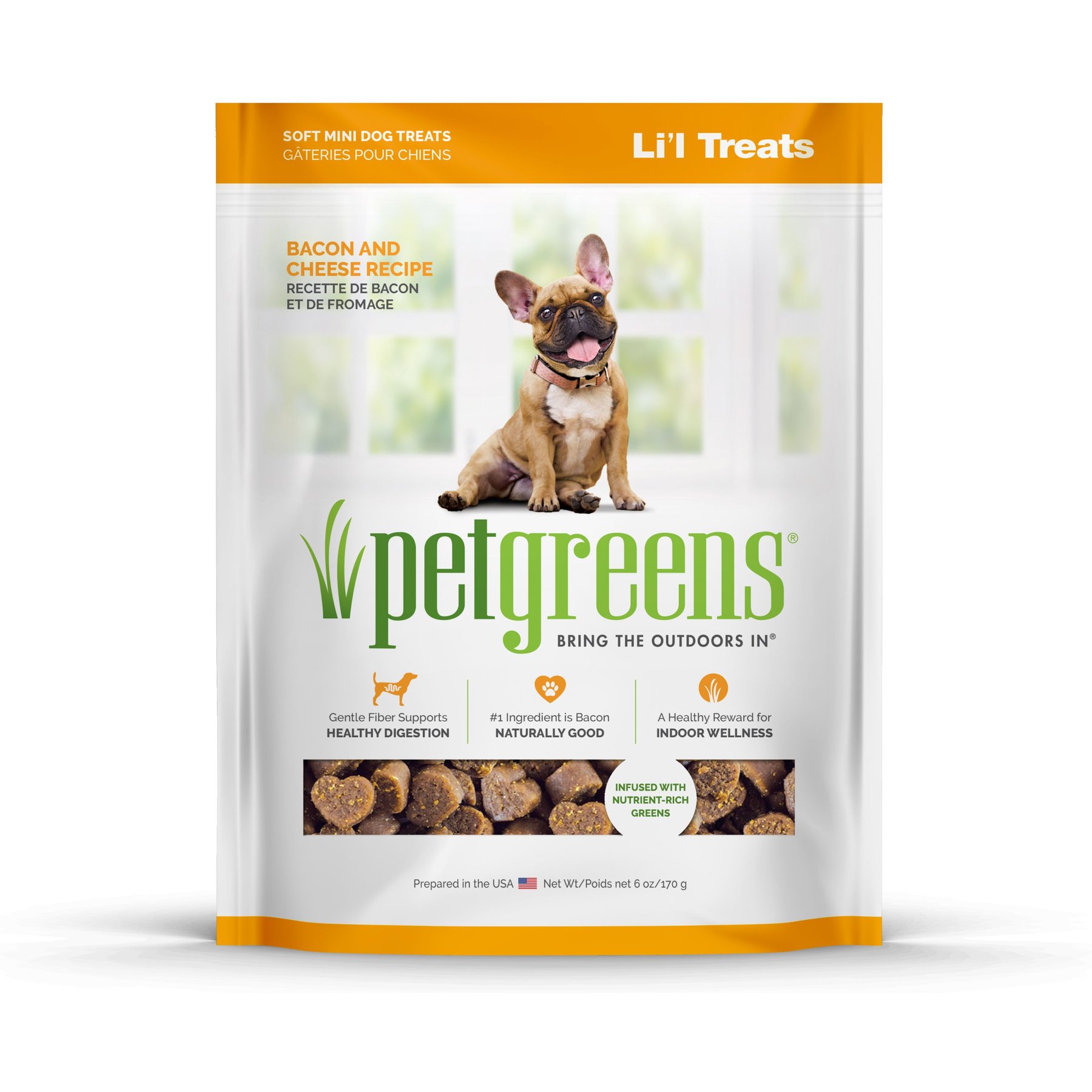 Pet Greens Li'l Treats Bacon & Cheese Flavor Dog Treats