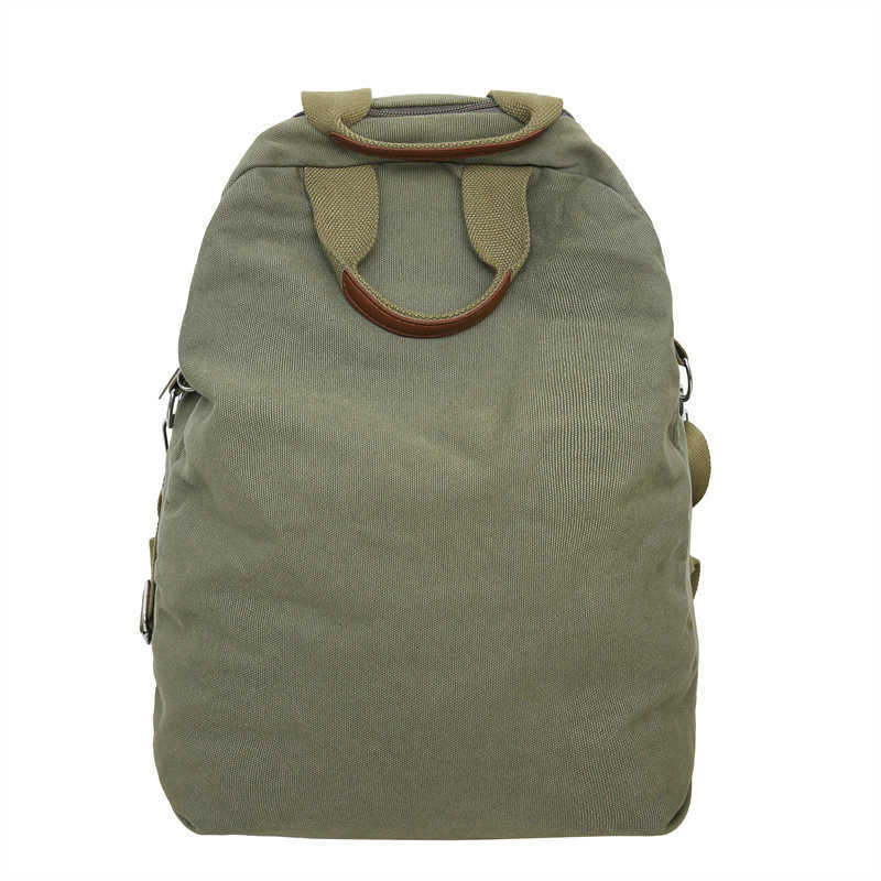 new canvas backpack for women artistic simple casual versatile three use backpack handheld diagonal cross bag