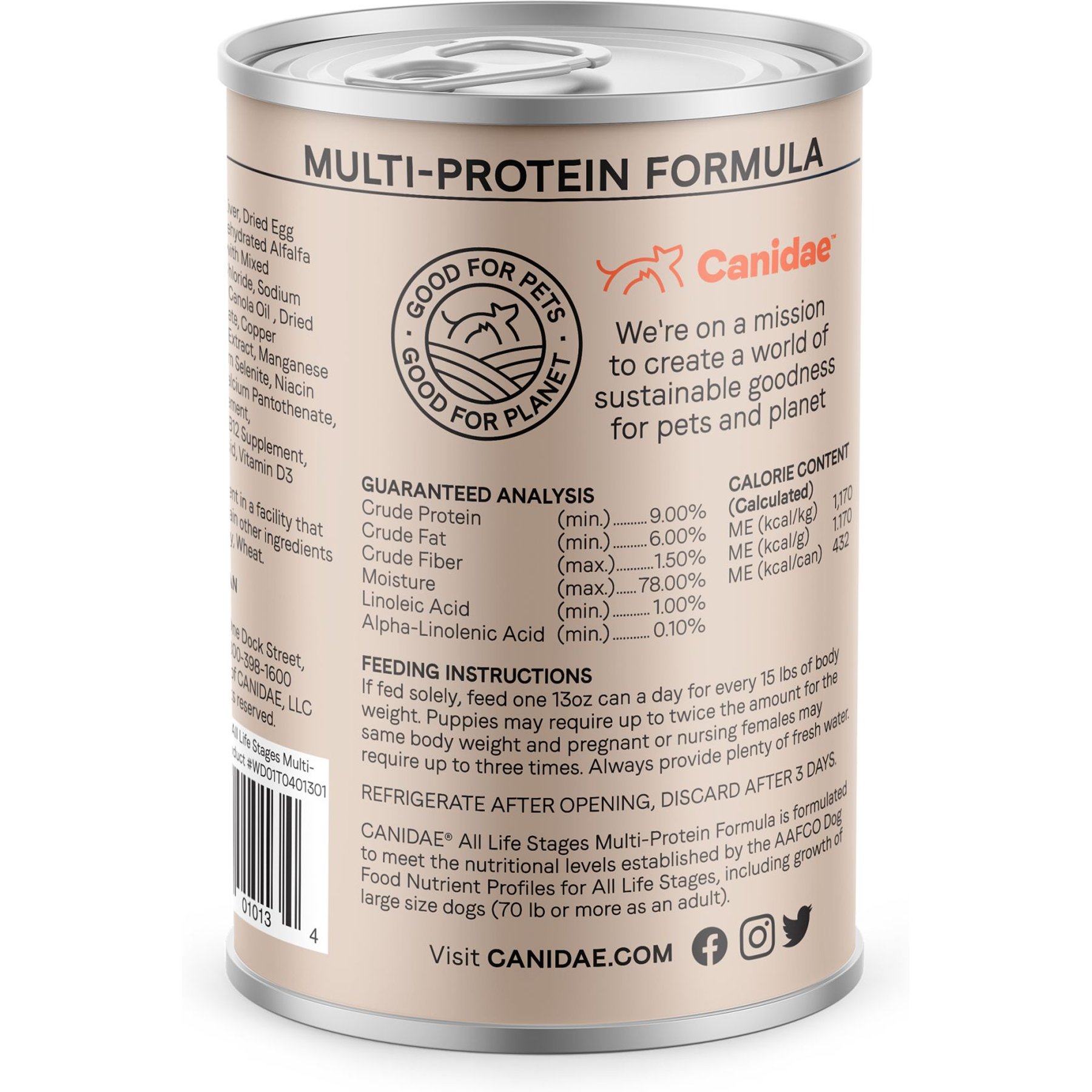 CANIDAE All Life Stages Chicken, Lamb & Fish Formula Canned Dog Food