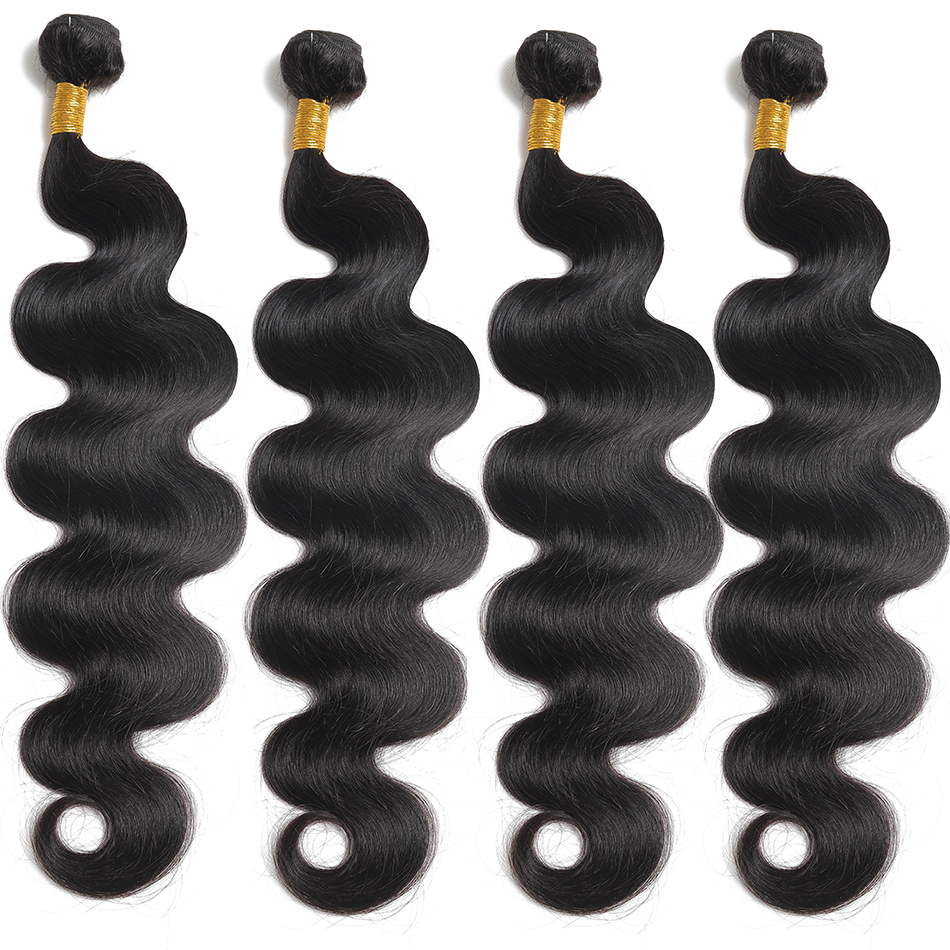 Unprocessed Human Extensions 1 3 4 Deal Body Wave Bundles 30 Inch Raw Indian Remy Virgin Hair Wefts
