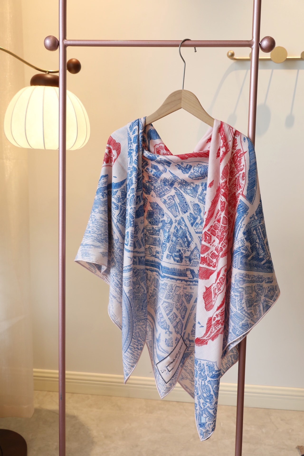 140*140cm designer 70% 30% silk hand-rolled shawl scarf Four seasons chevron pony pattern Women cashmere square