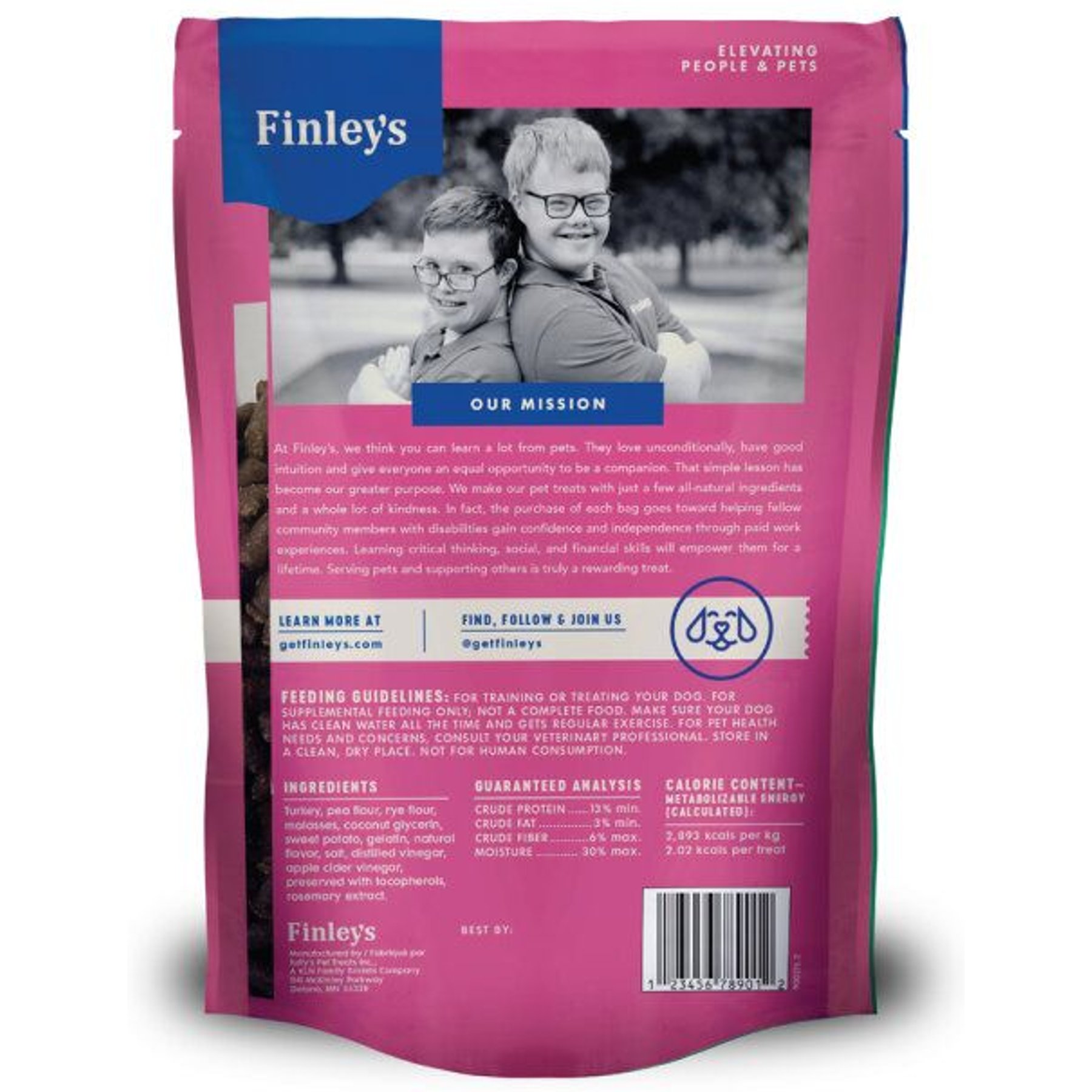 Finley's Barkery Turkey Recipe Soft Chew Training Bites Dog Treats, 16-oz bag