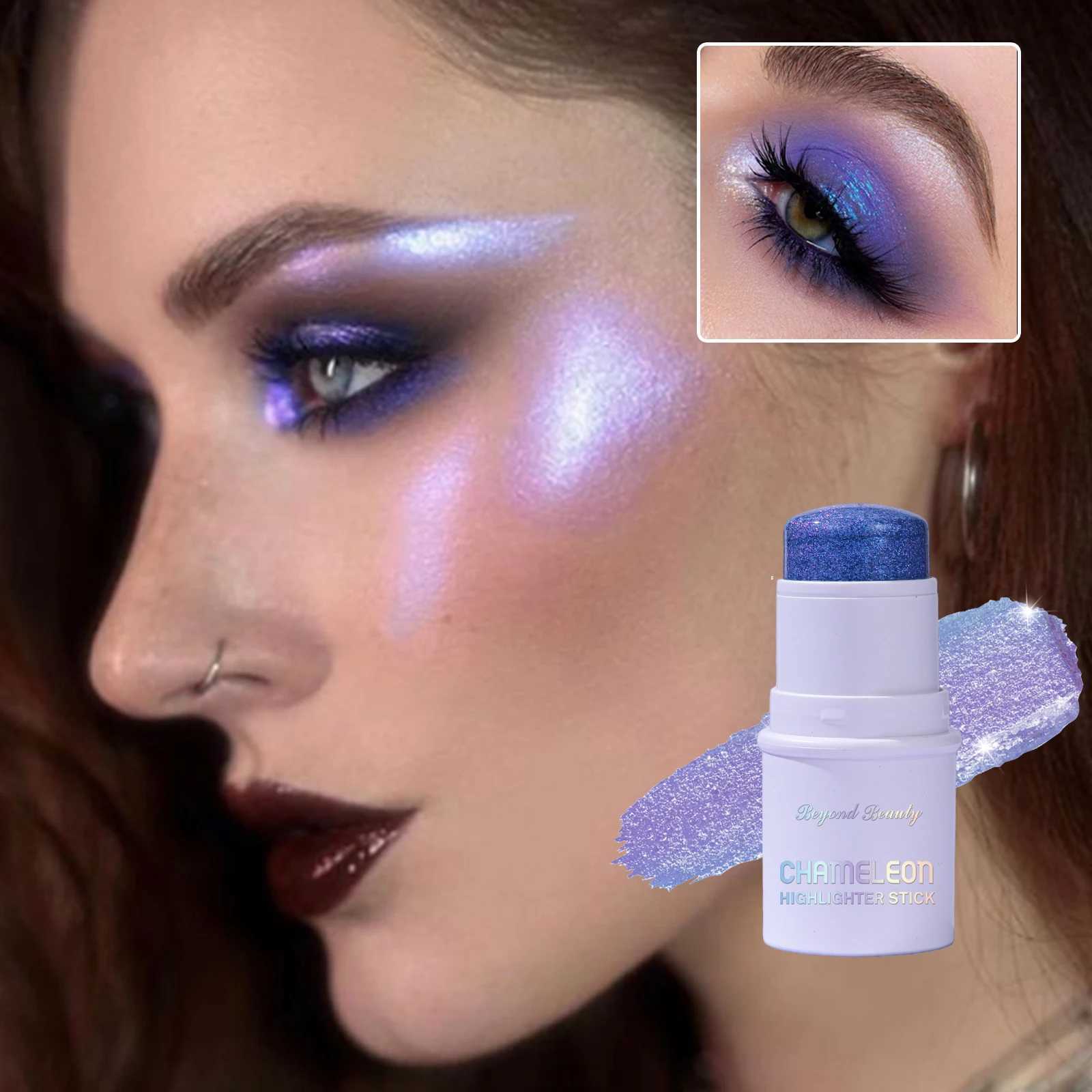 3 In 1 Eye B And Lip Highlighter Makeup For Face And Body Multichrome Highlighter Stick Glitter Stick Makeup CollectionW250220