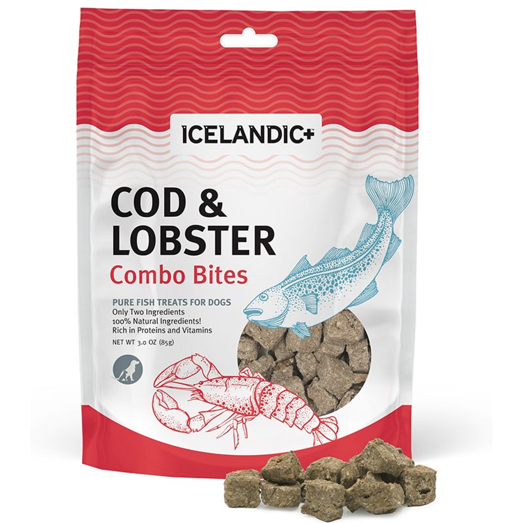 Icelandic+ Grain-Free Cod & Lobster Combo Bites Dog Treats