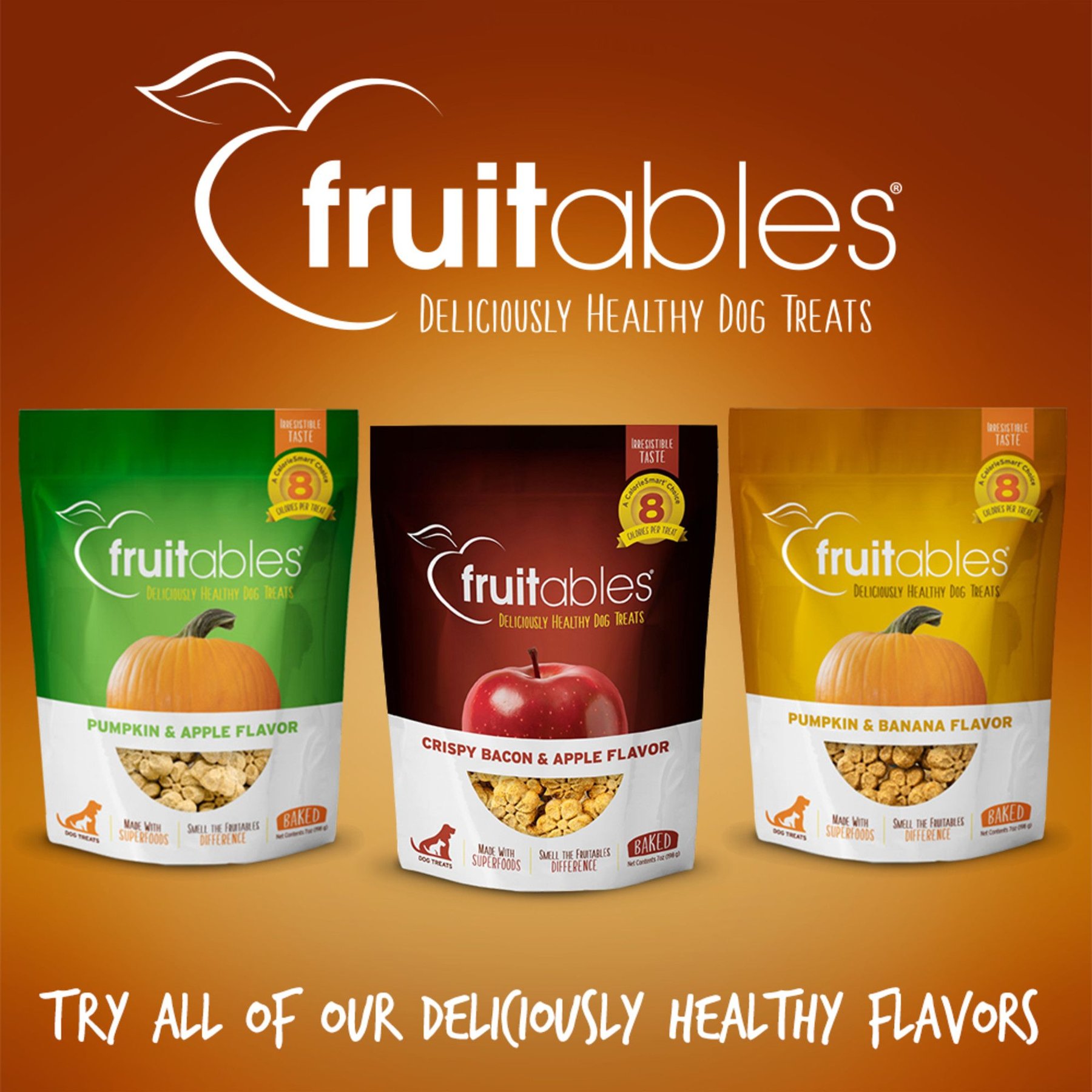 Fruitables Sweet Potato & Pecan Flavor Crunchy Dog Treats