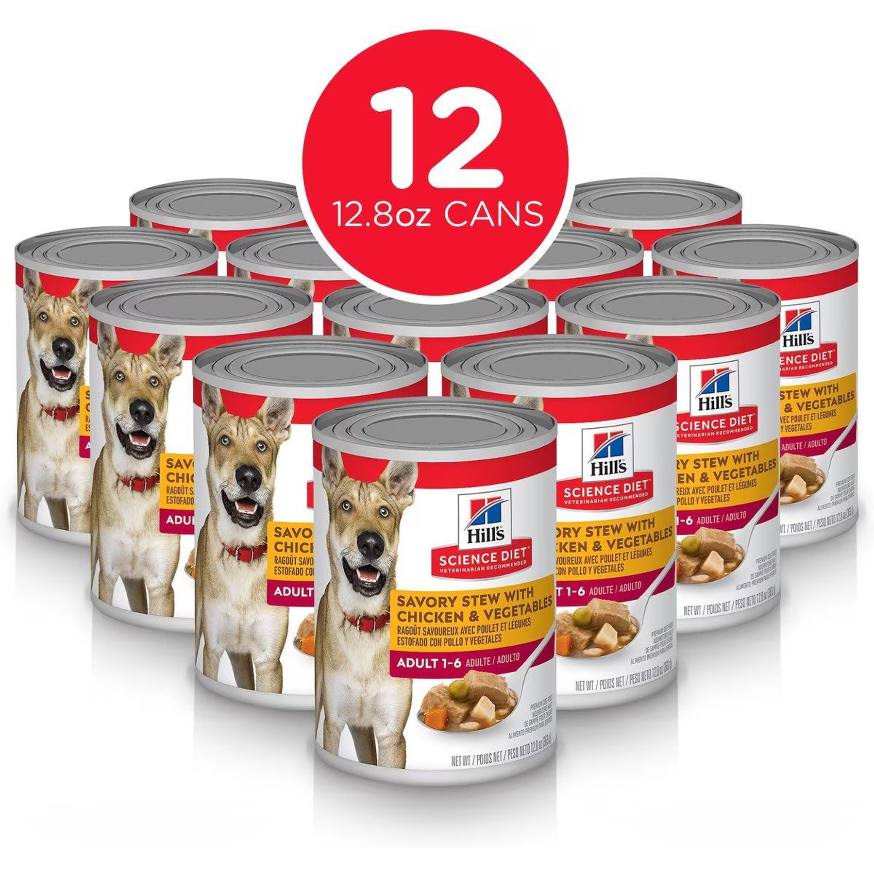 Hill's Science Diet Adult Savory Stew with Chicken & Vegetables Canned Dog Food