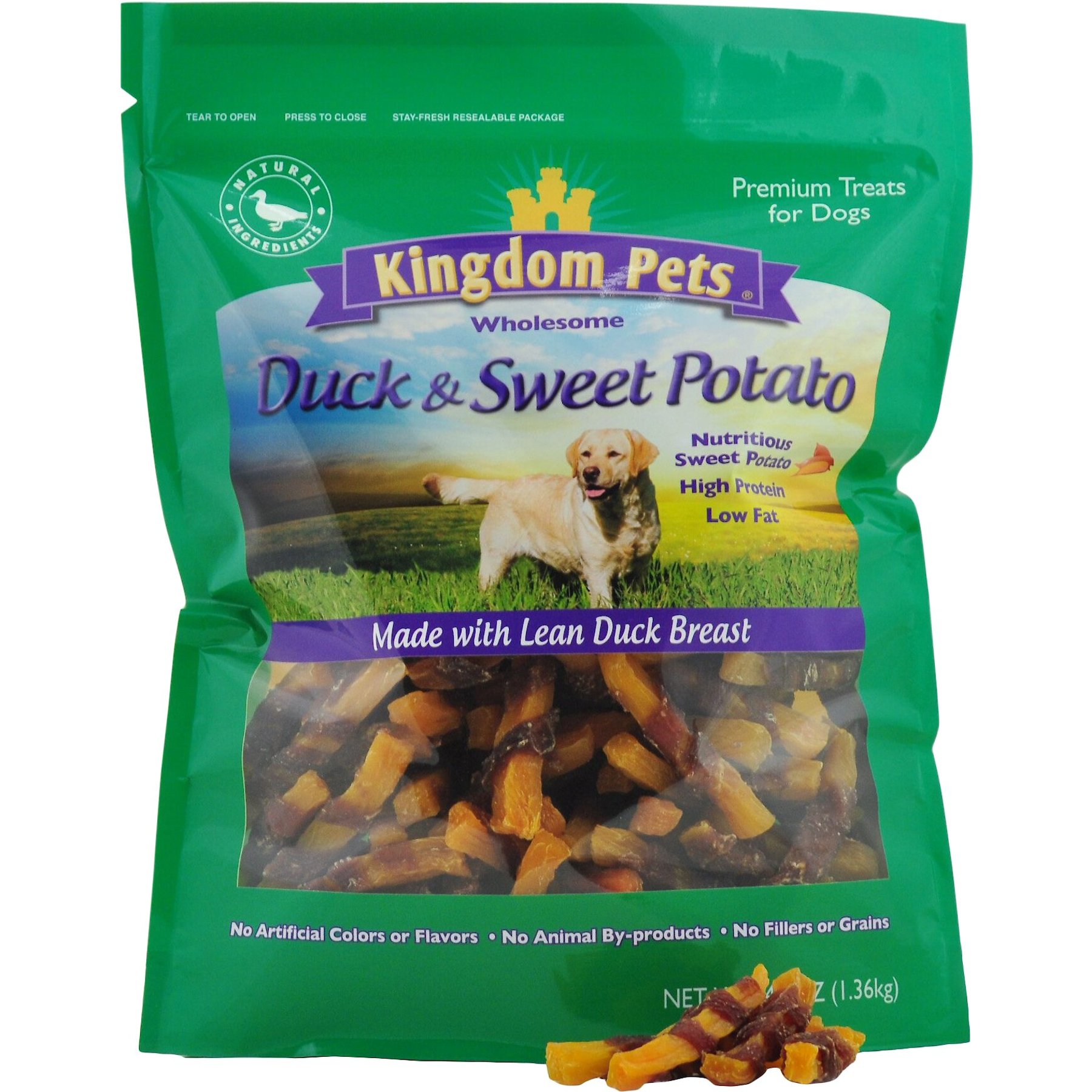 Kingdom Pets Duck & Sweet Potato Jerky Twists Dog Treats