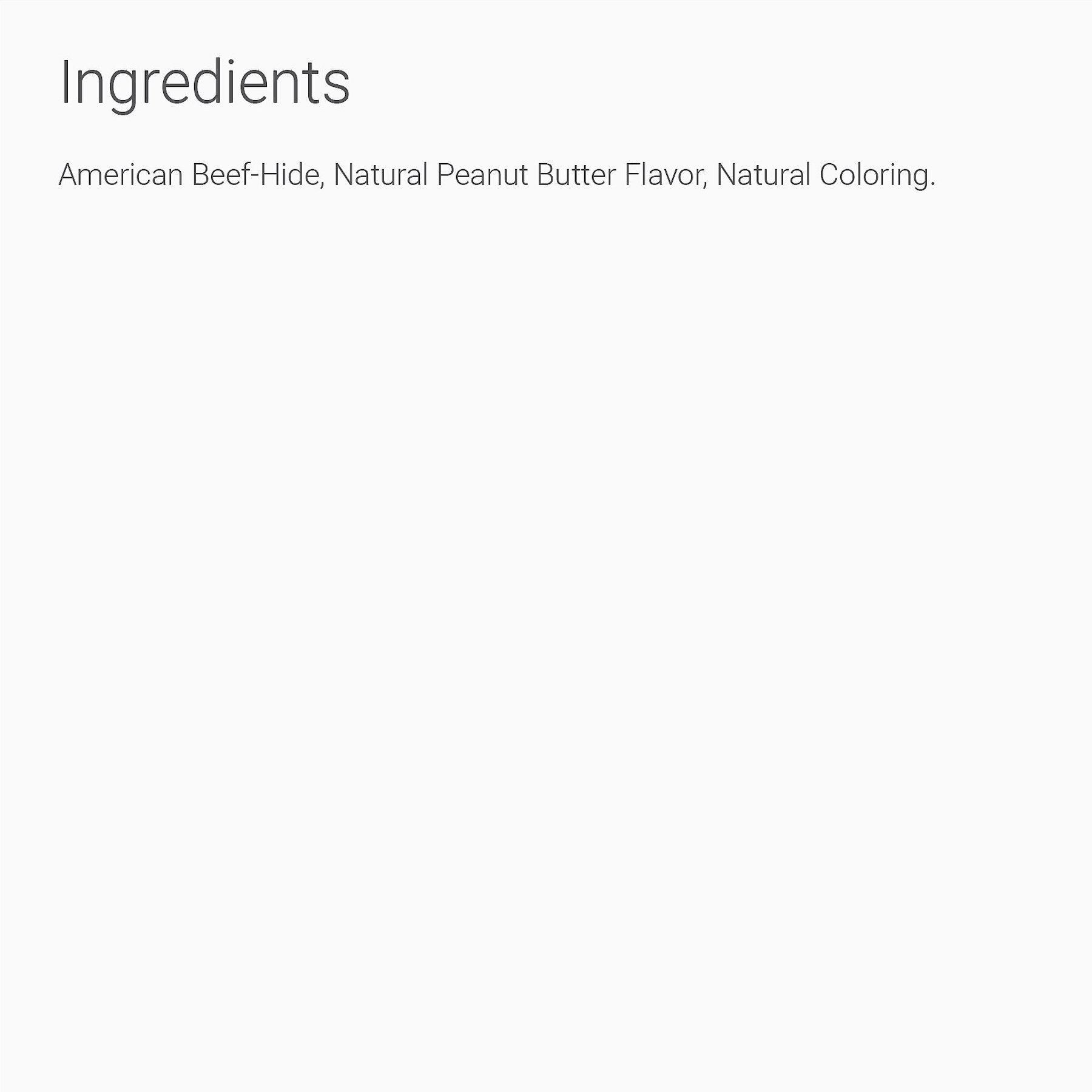 Pure & Simple Pet Peanut Butter Flavored Rawhide Retriever Roll Dog Treat, Small