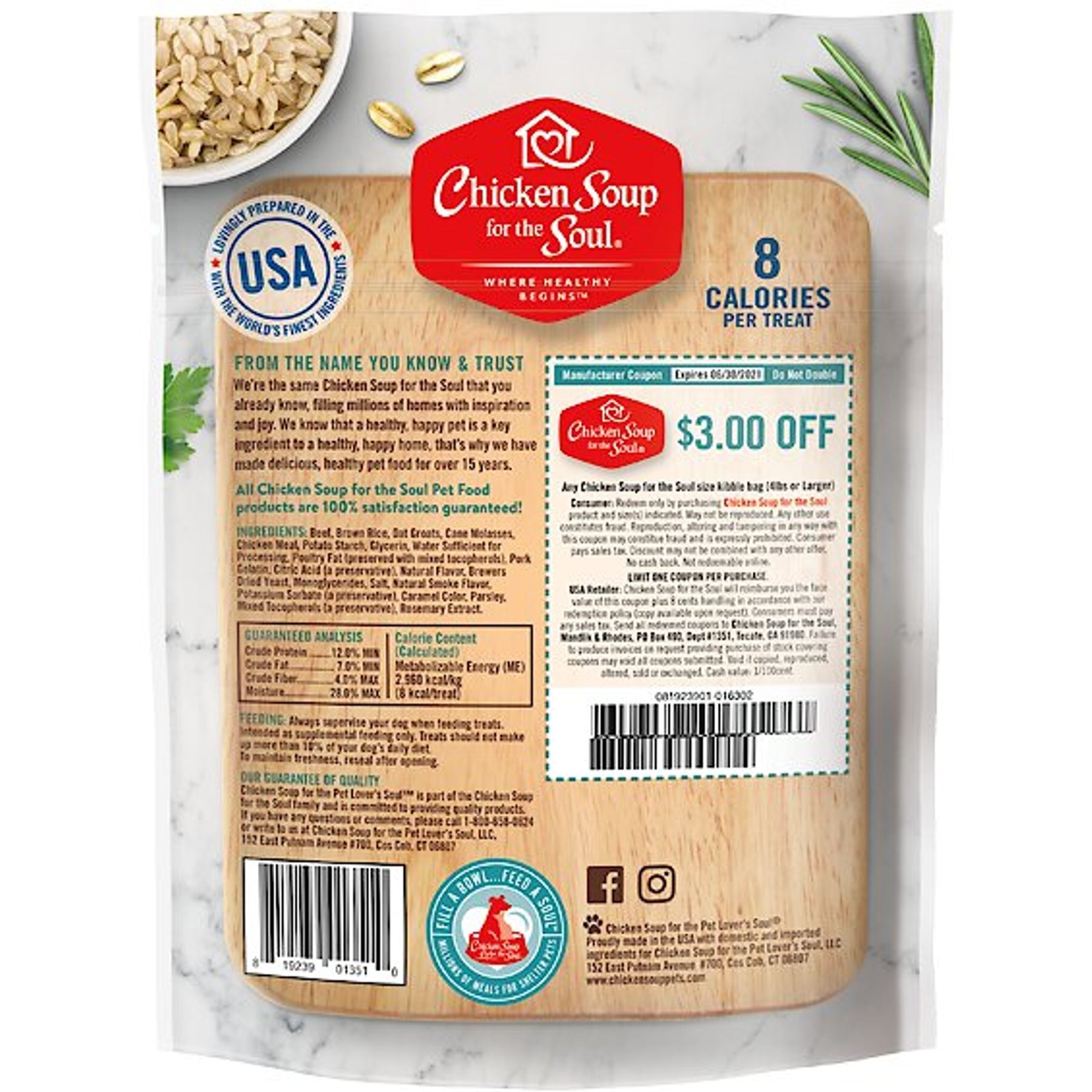 Chicken Soup for the Soul Savory Snacks Beef Dog Treat