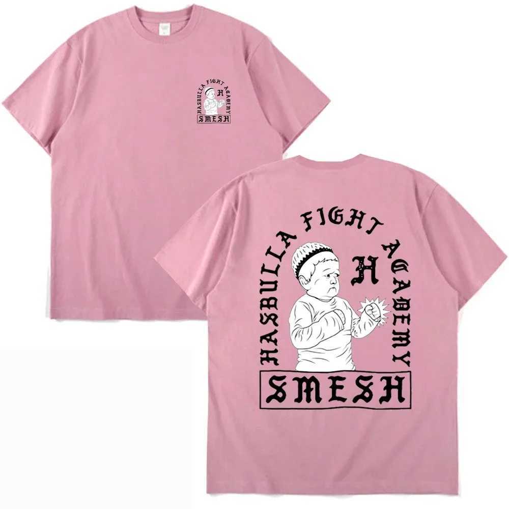 Men's T-Shirts Hasbulla Fighting Meme T-shirt Summer Oversized Men T Shirt Khabib Blogger Tshirt Fashion Graphics Print Ts Casual Women Tops Y240