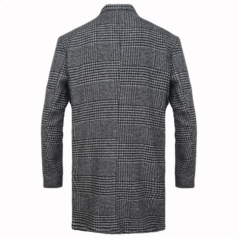 Casual jacket striped jacket flip collar top wool jacket and long sleeves y2k mens clothing winter 241118CJ