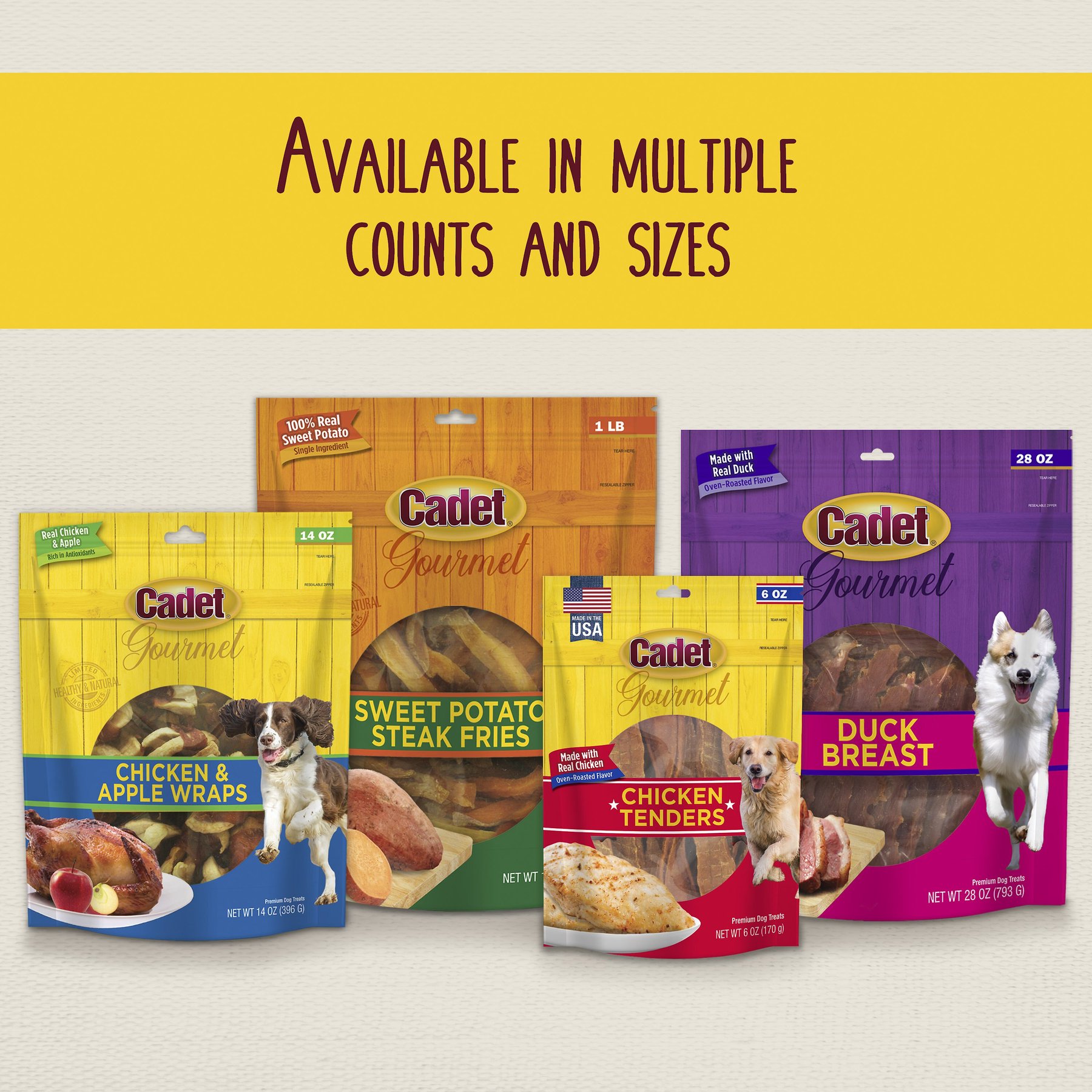 Cadet Gourmet Chicken & Apple Wrapped Dog Treats