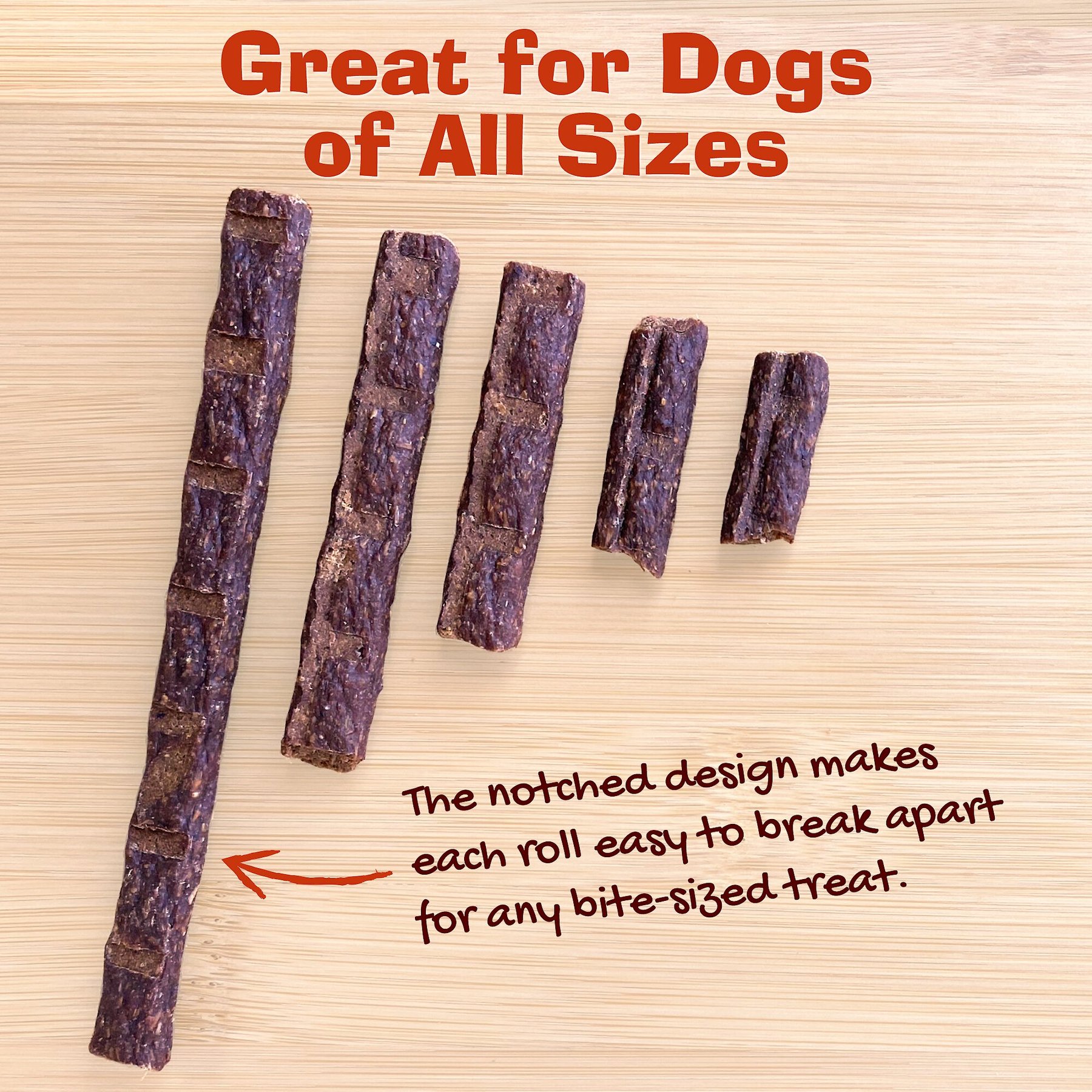 Riley's Jerky Rolls Turkey & Sweet Potato Dog Treats, 5-oz pouch