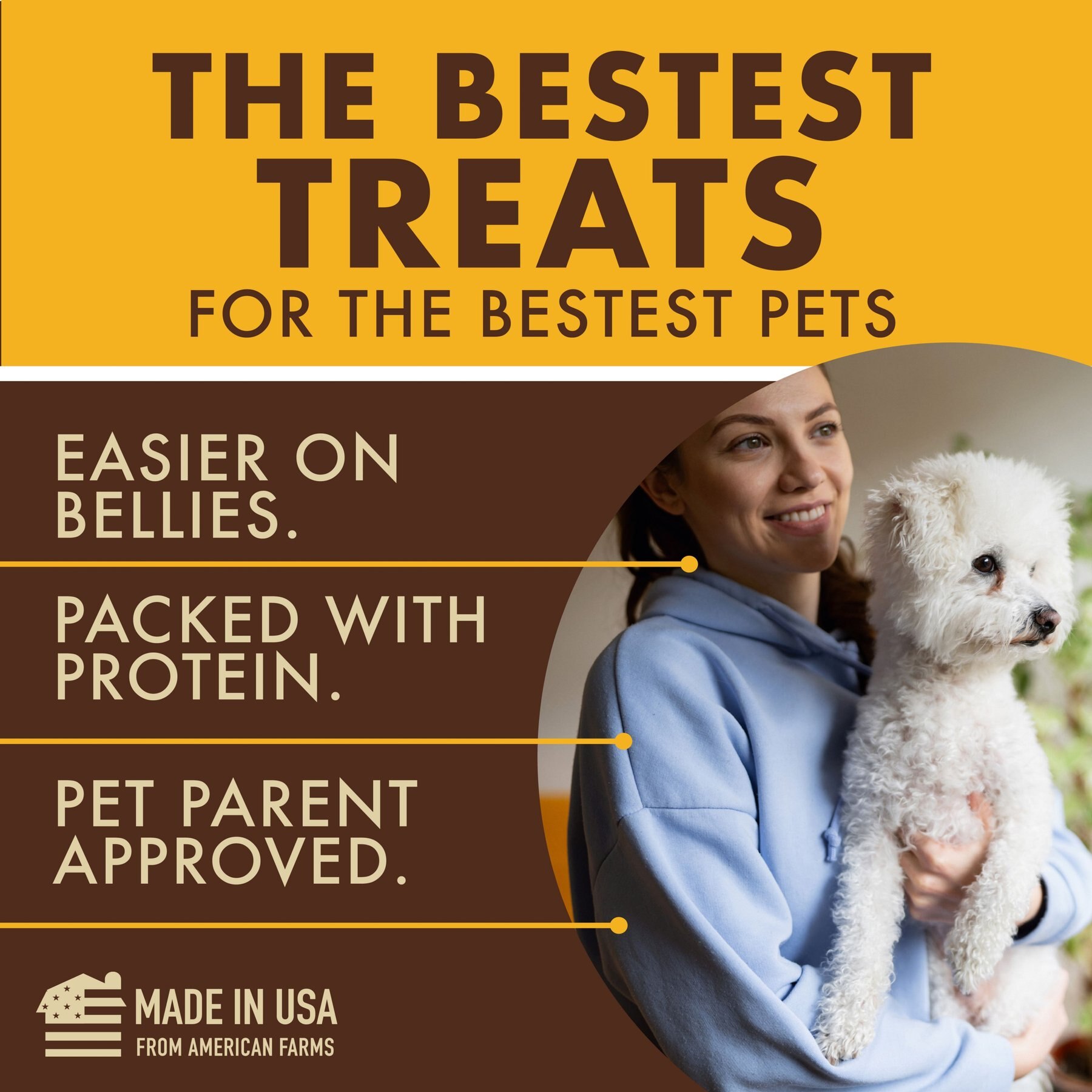 Etta Says! Chicken Deli Sausages Human Grade Jerky Dog Treats, 12 count