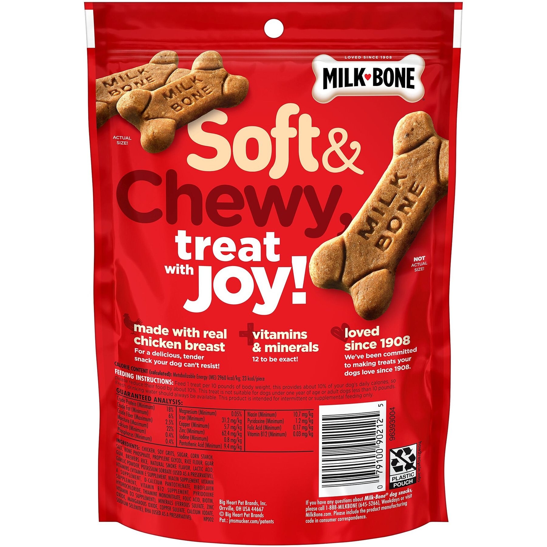 Milk-Bone Soft & Chewy Chicken Recipe Dog Treats