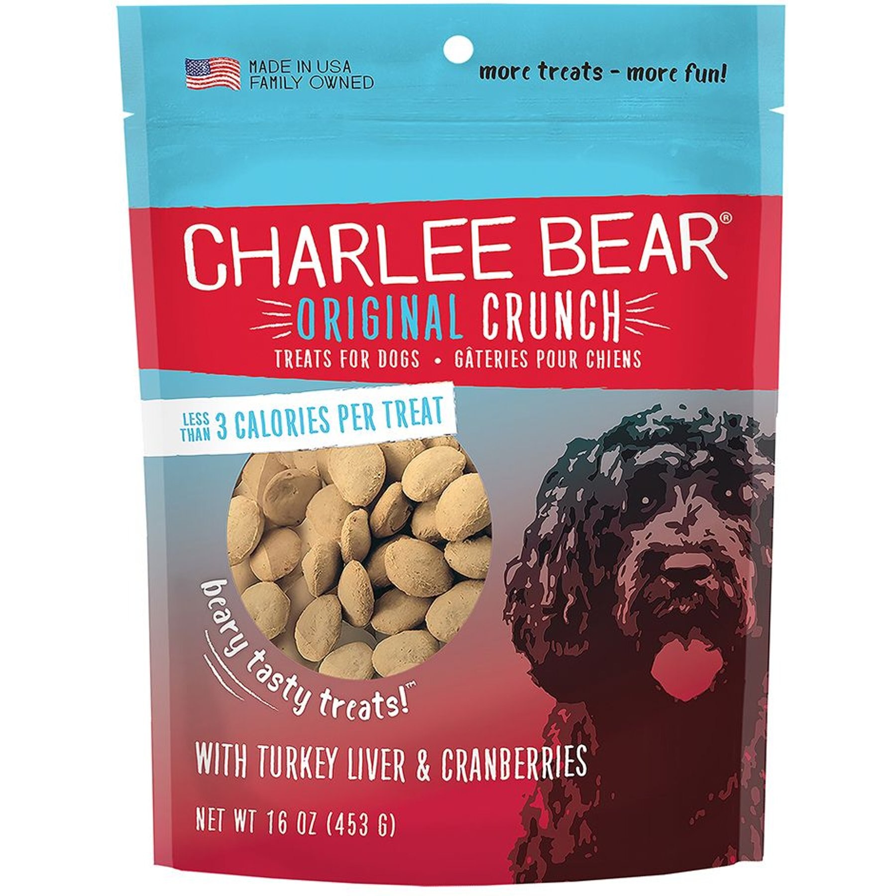 Charlee Bear Turkey Liver & Cranberries Flavor Dog Treats