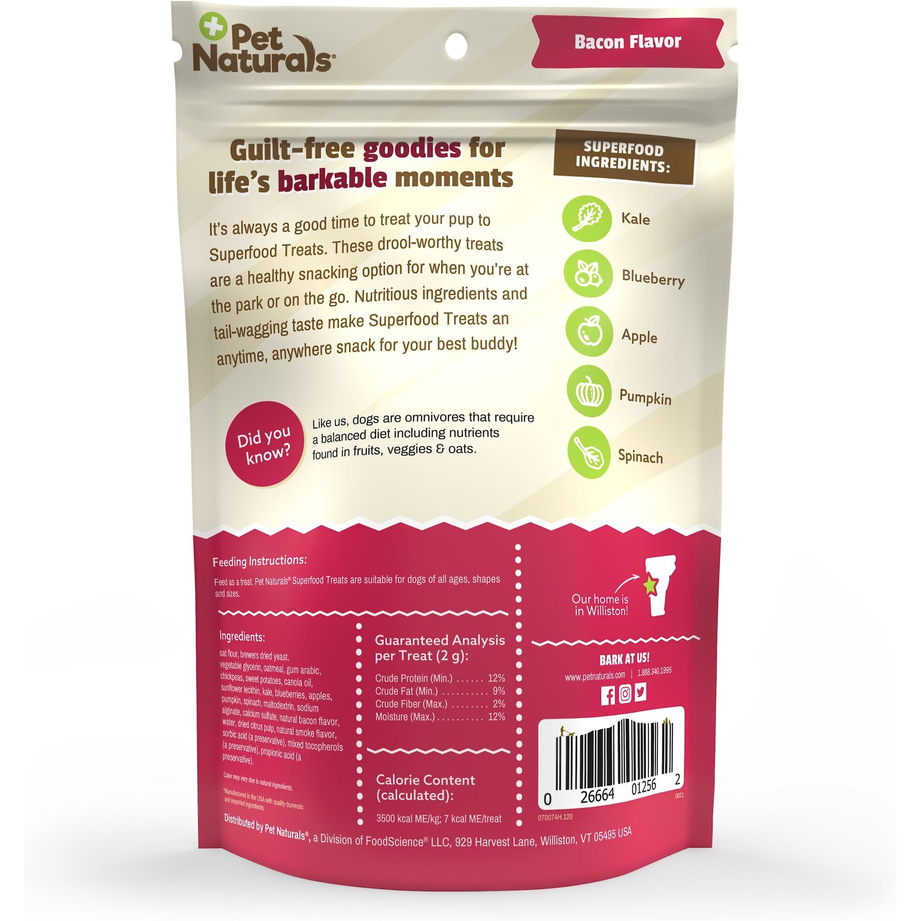 Pet Naturals Crispy Bacon Recipe Superfood Dog Treats