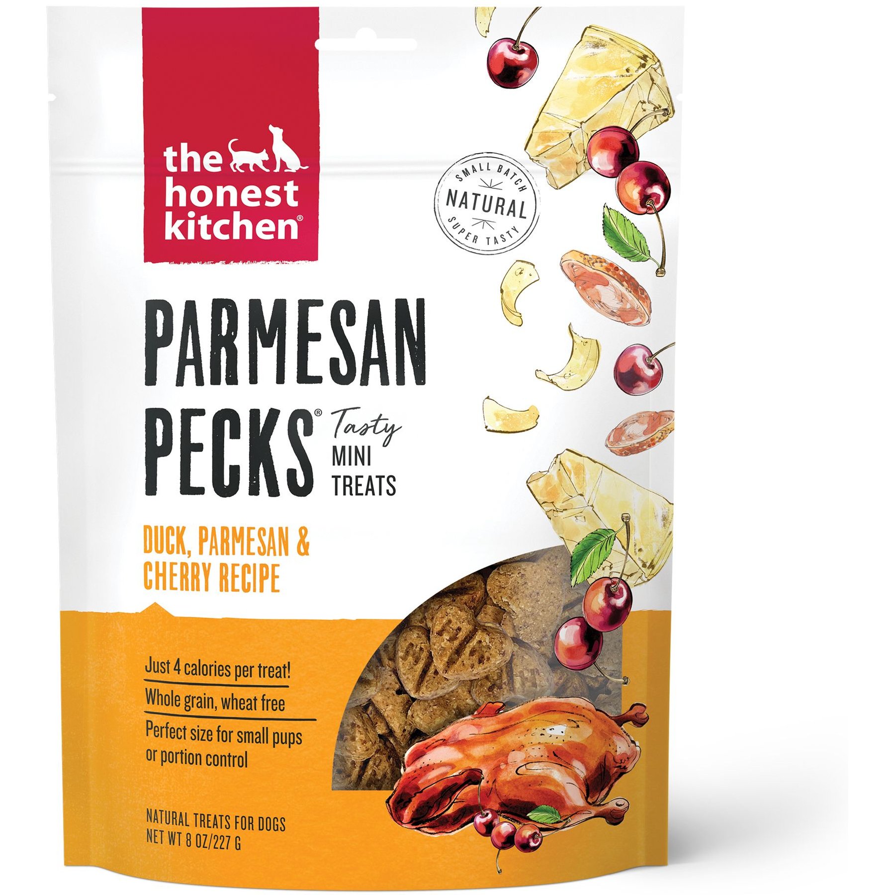 The Honest Kitchen Parmesan Pecks Duck, Parmesan & Cherry Recipe Dog Treats