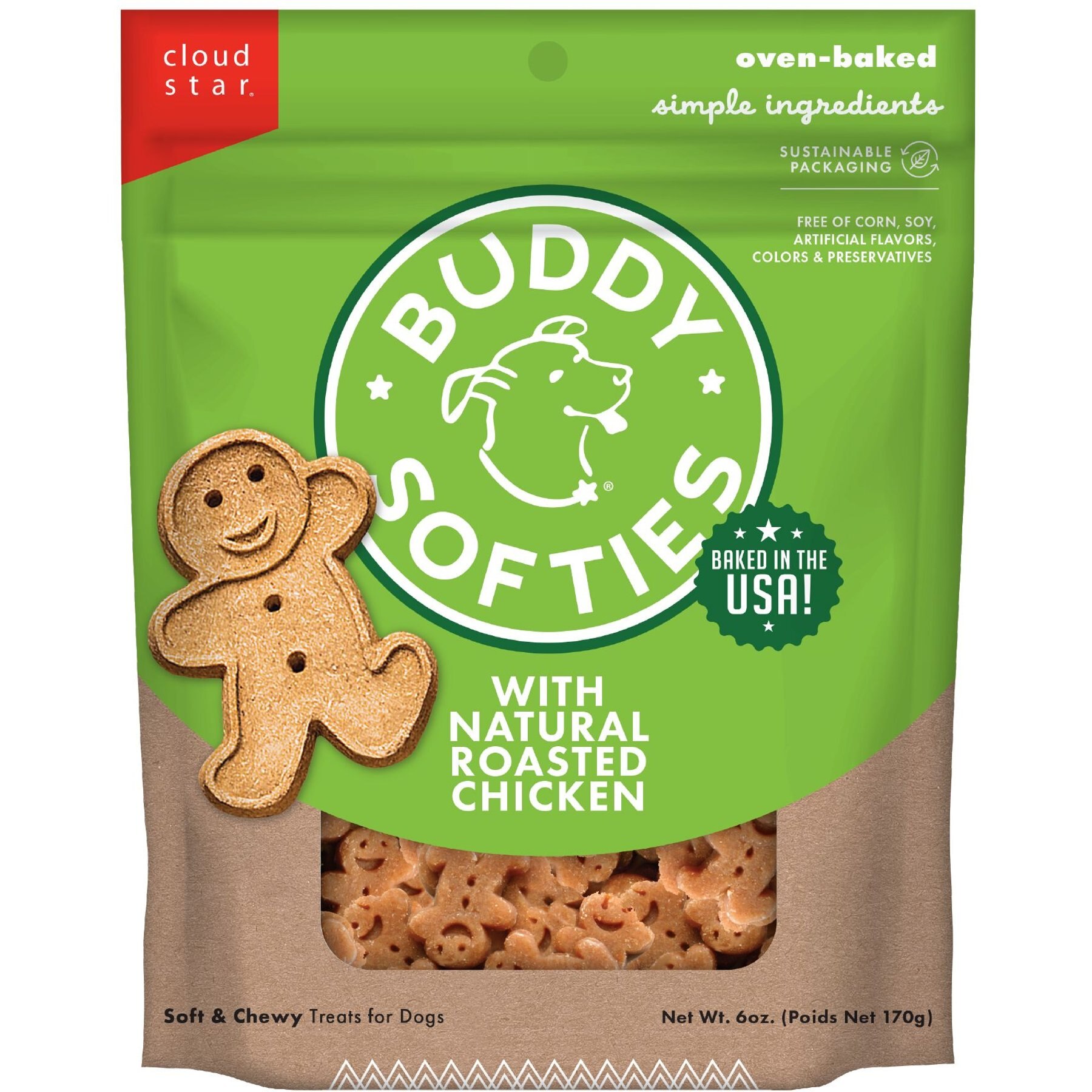 Buddy Biscuits Original Soft & Chewy with Roasted Chicken Dog Treats