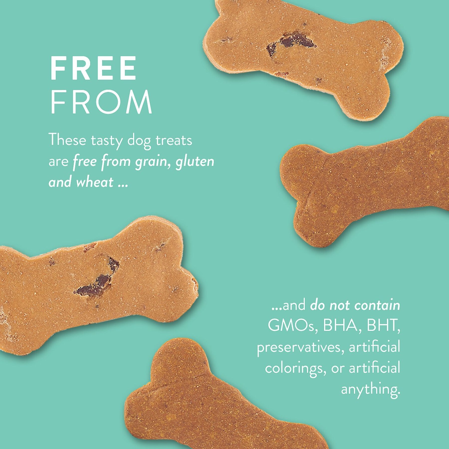 Portland Pet Food Company Bacon Biscuits Grain-Free & Gluten-Free Dog Treats, 5-oz bag