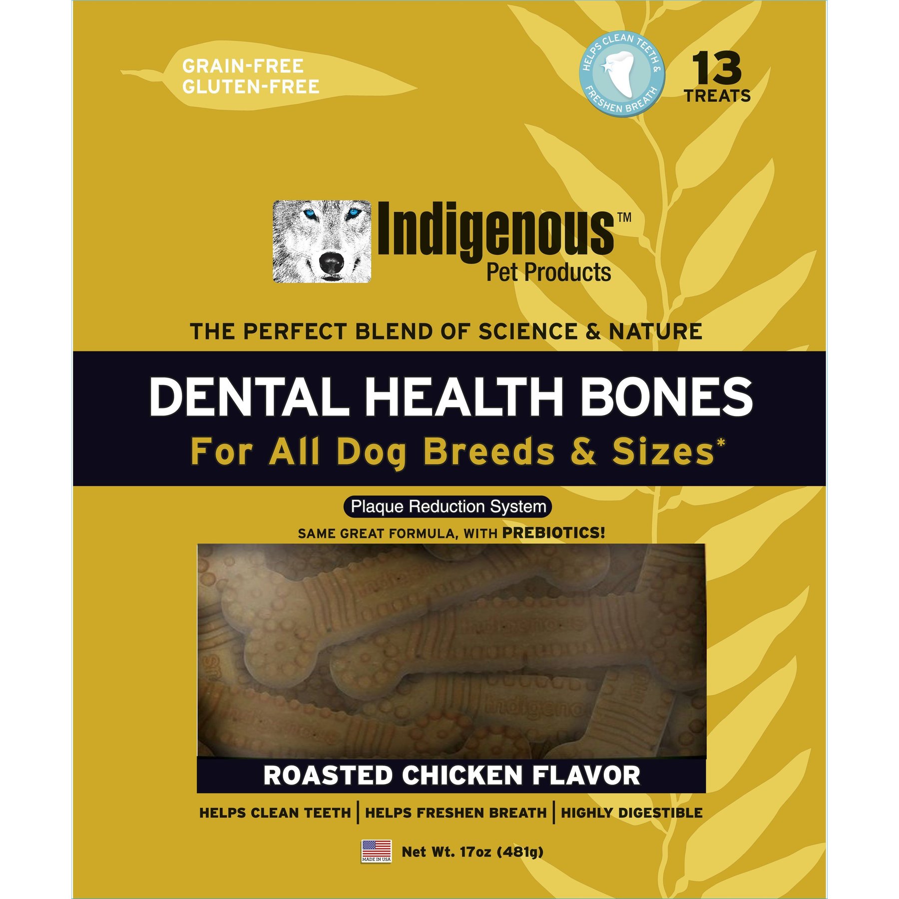 Indigenous Pet Products Roasted Chicken Grain-Free Dental Dog Treats