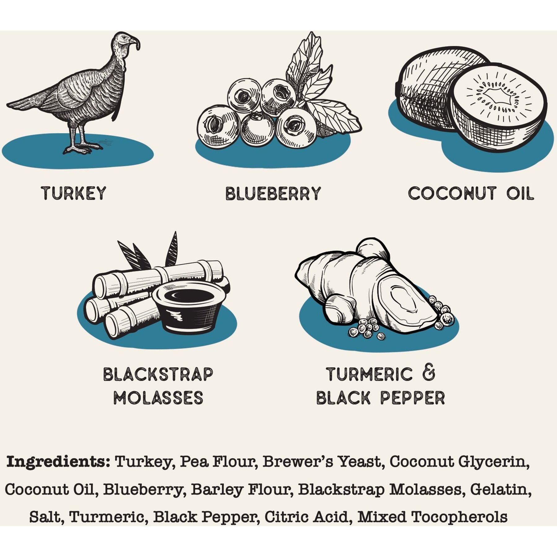 Dog Treat Naturals Turkey & Blueberry Superfood Fresh All Stages Natural Chew Stick Dog Treats, 10-oz bag
