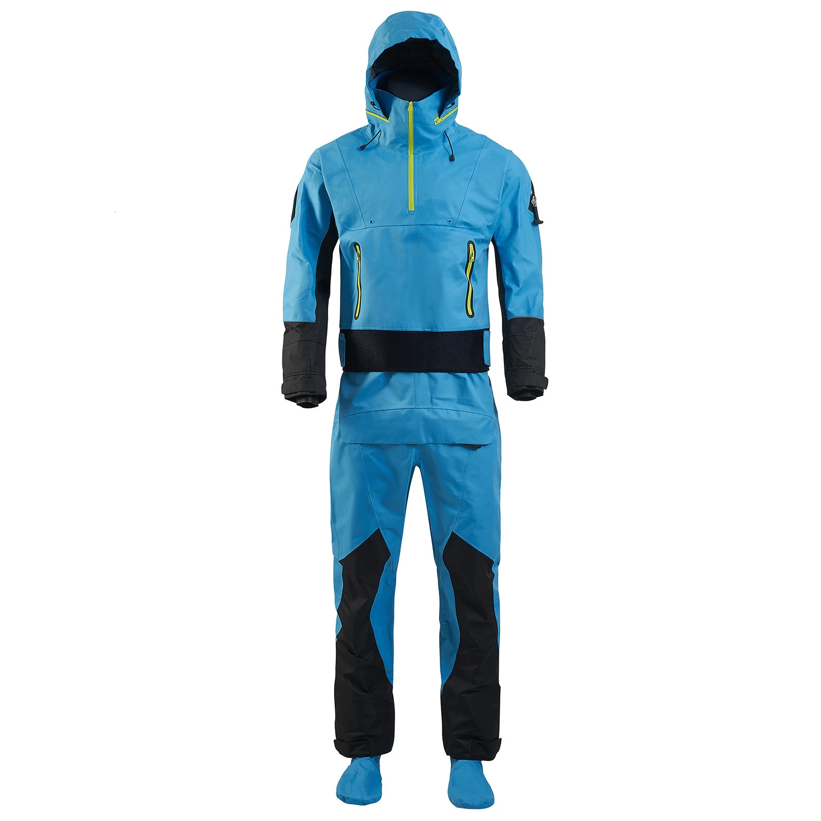 Kayak Drysuit For Men Dry Suits Latex Cuff And Splash Collar Three-layer Waterproof Material Kayaking Surfing Paddling DM114 240419
