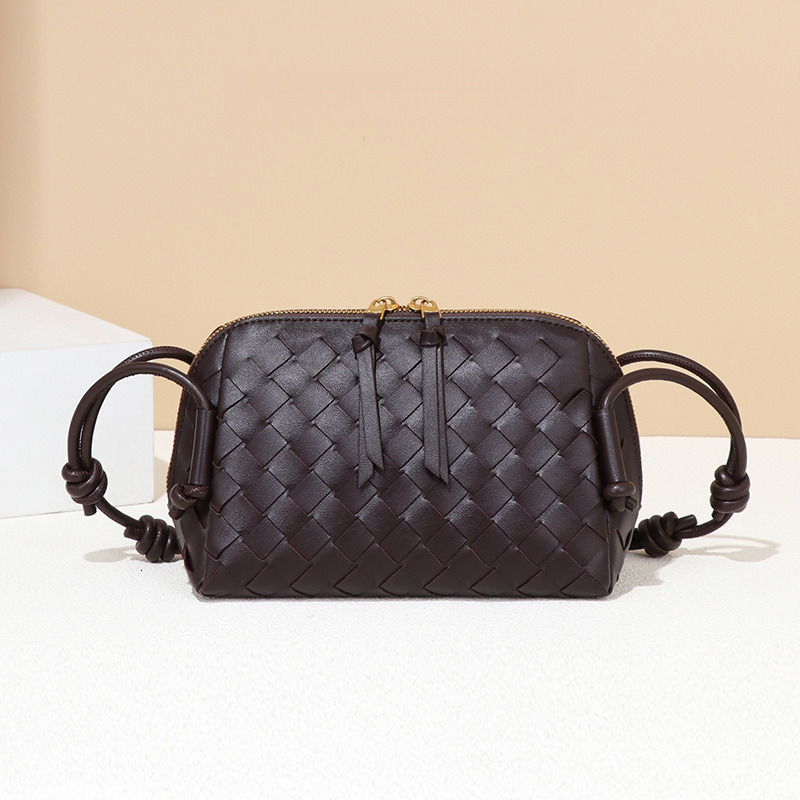 New Knitted Camera Cross Shoulder Handbag Knot Zipper Large Capacity Small Square Bag For Bags Handbags Women Designer