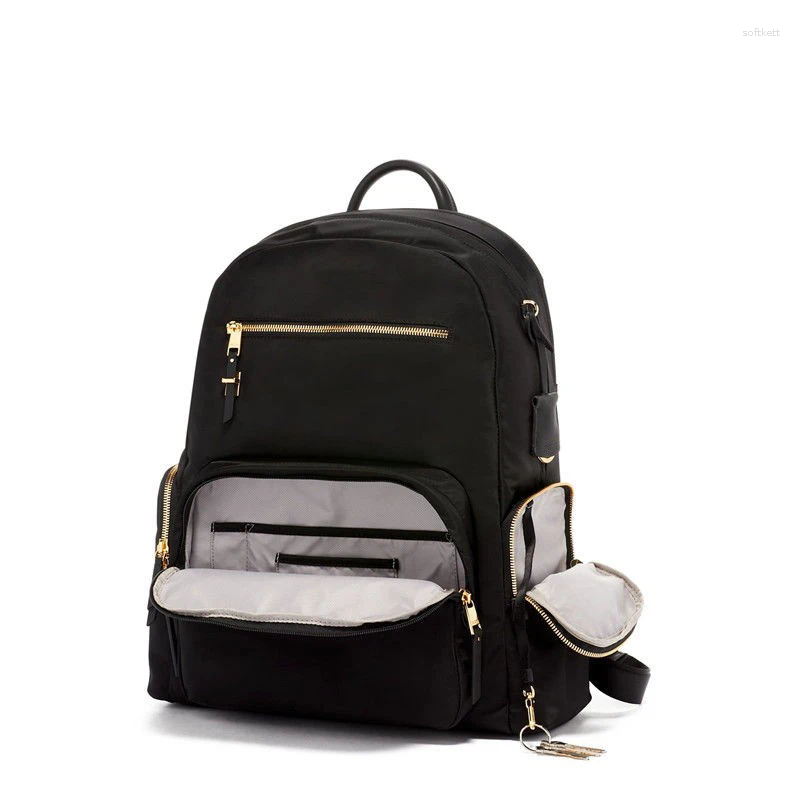 Backpack 196300 Women's Nylon Large Capacity Schoolbag Computer Bag Waterproof Travel