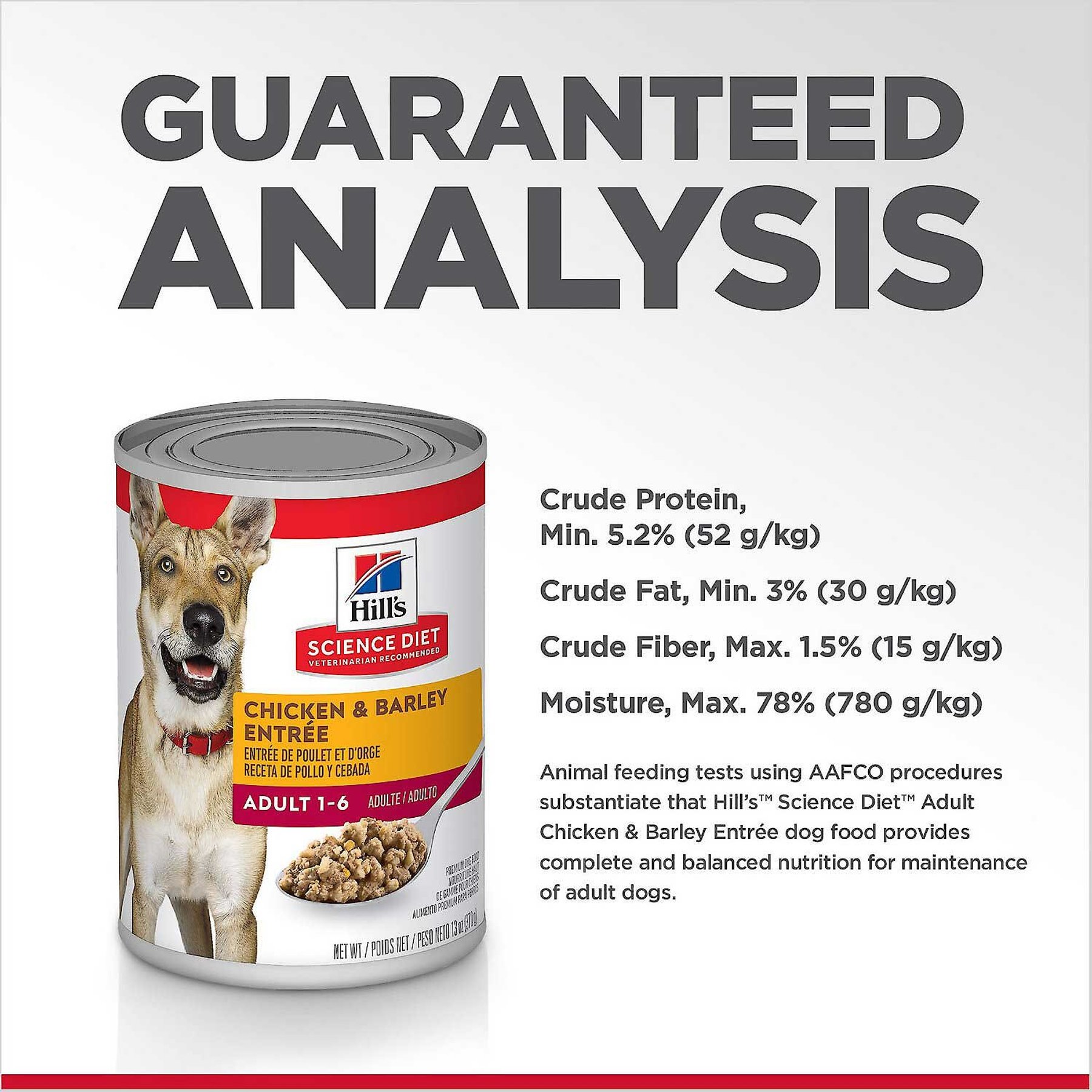 Hill's Science Diet Adult Chicken & Barley Entree Canned Dog Food