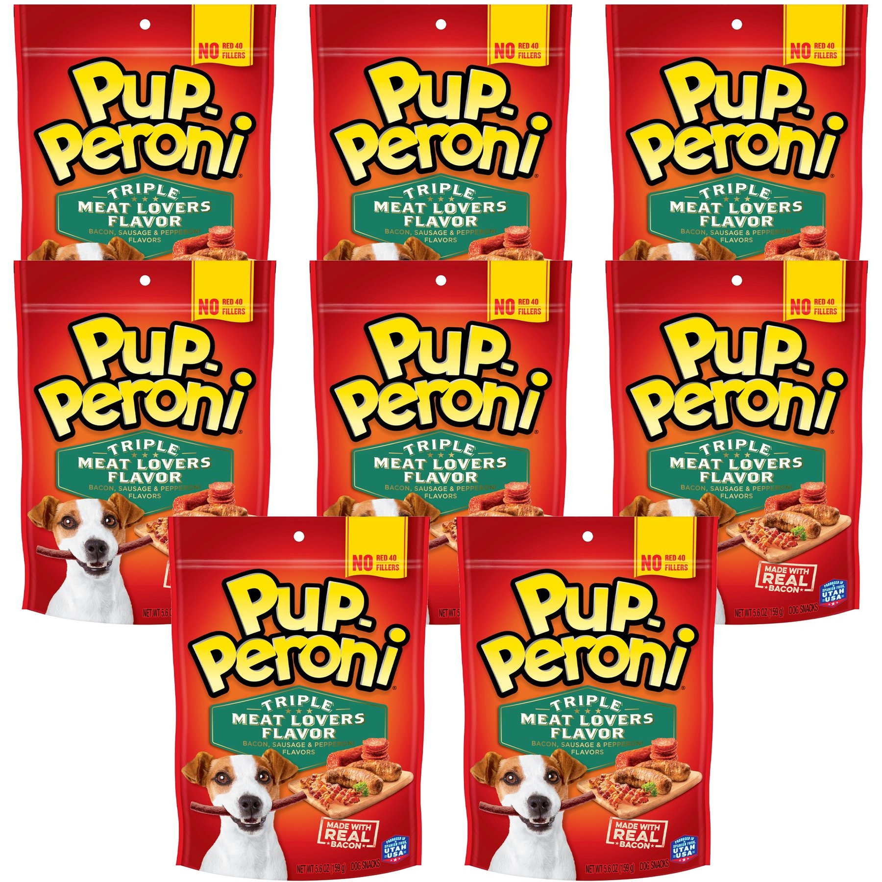 Pup-Peroni Triple Meat Lovers Bacon, Sausage & Pepperoni Flavor Dog Treats